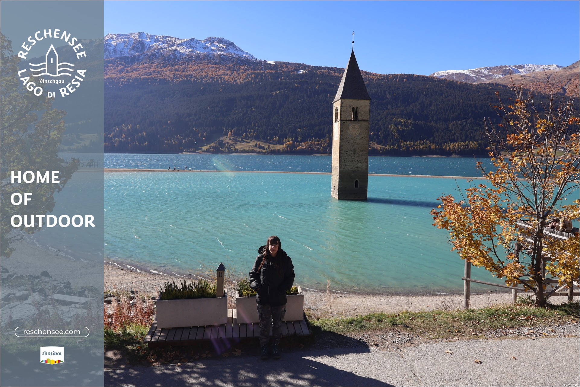 Archiv Foto Webcam Reschensee mit versunkenem Turm
