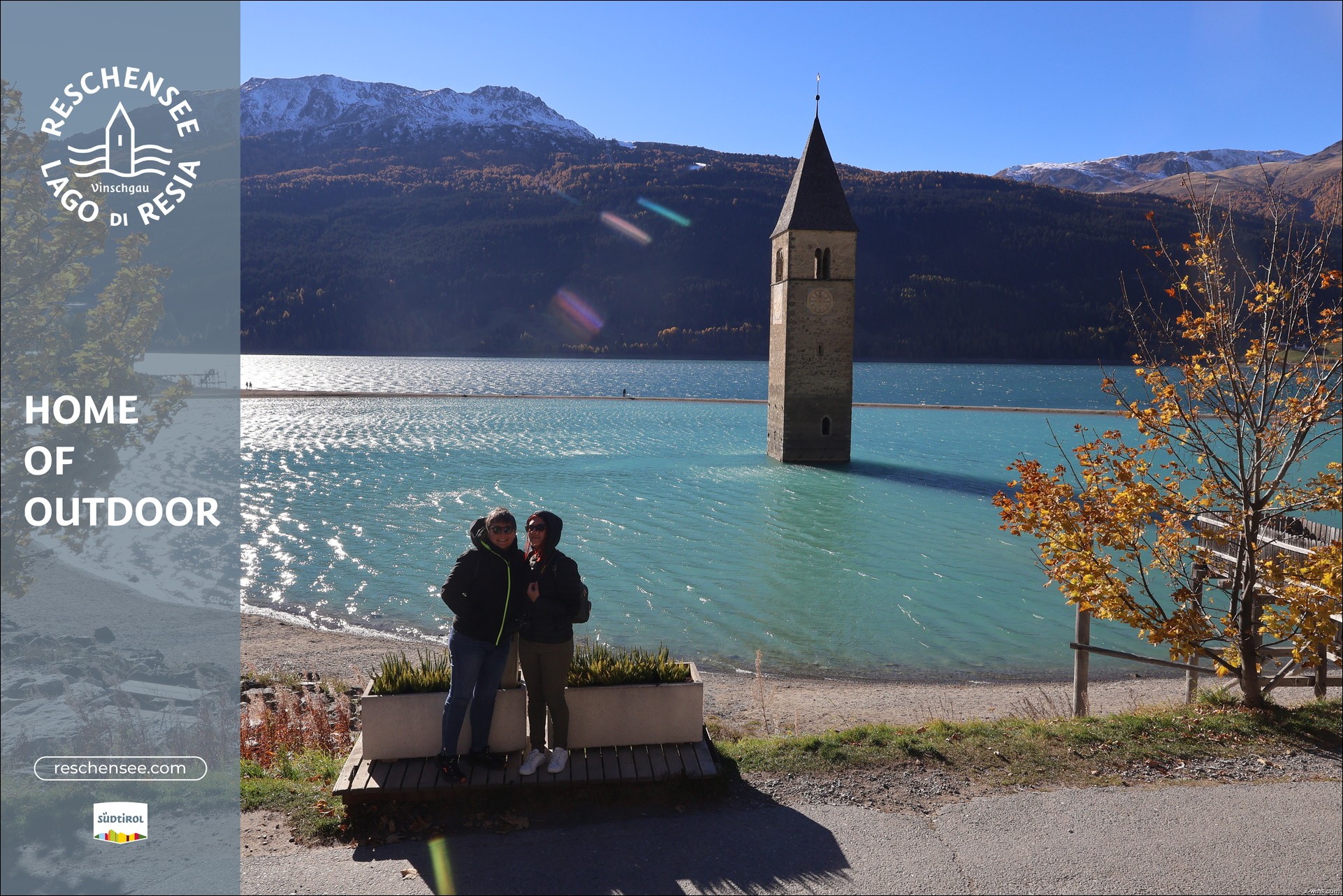 Archiv Foto Webcam Reschensee mit versunkenem Turm