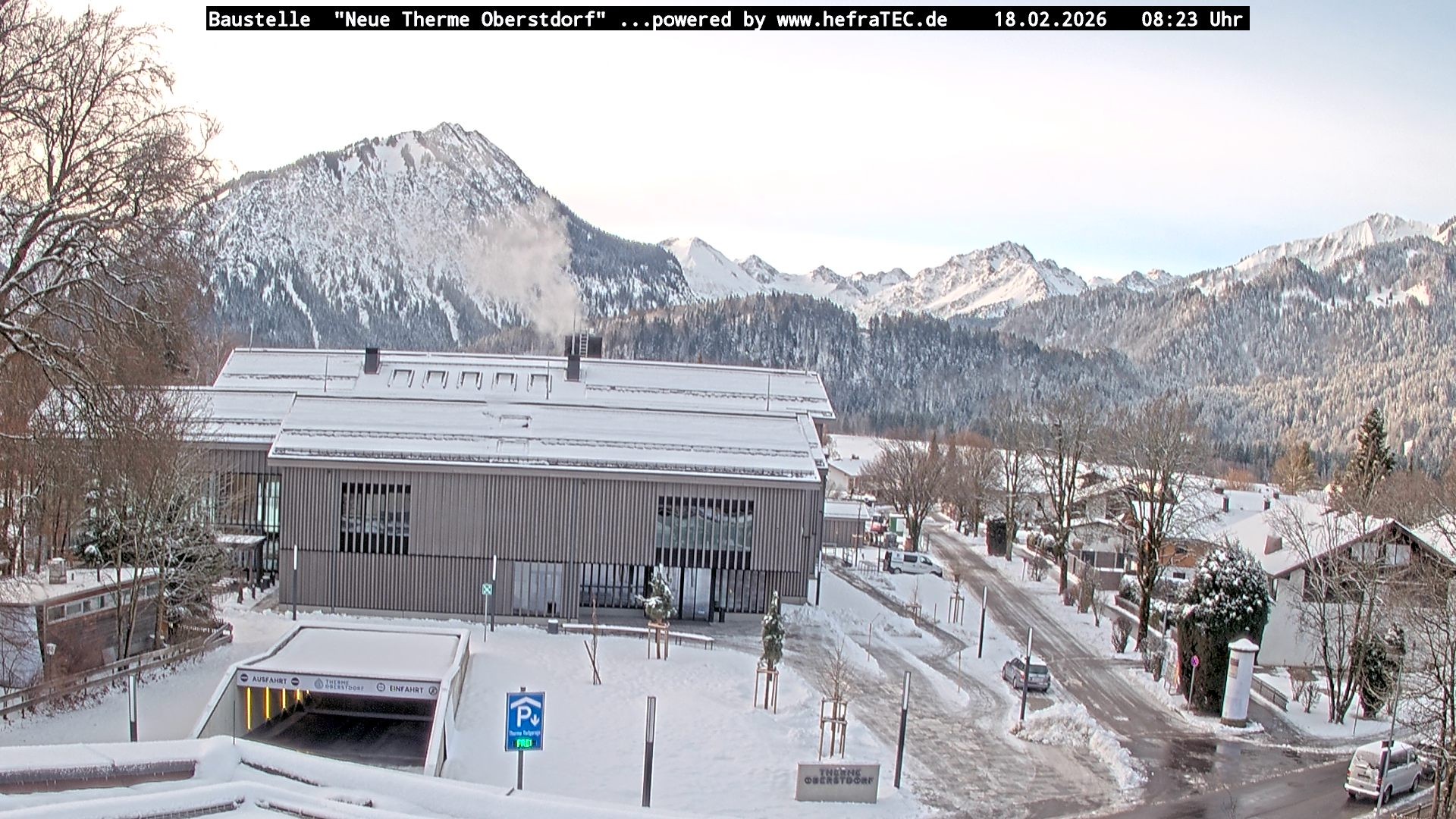 Archived image Webcam Tourist Information Oberstdorf Haus