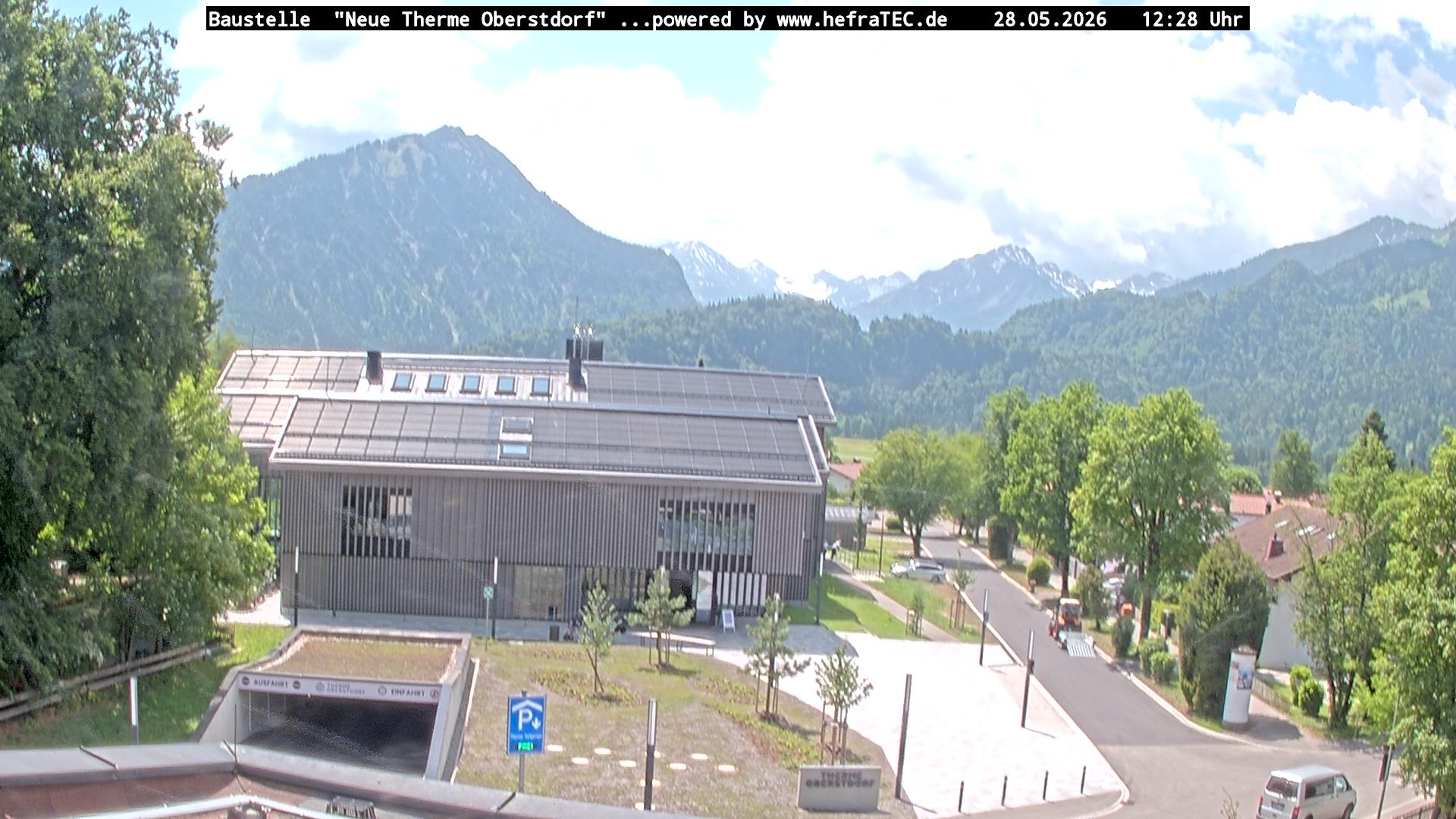 Archived image Webcam Tourist Information Oberstdorf Haus