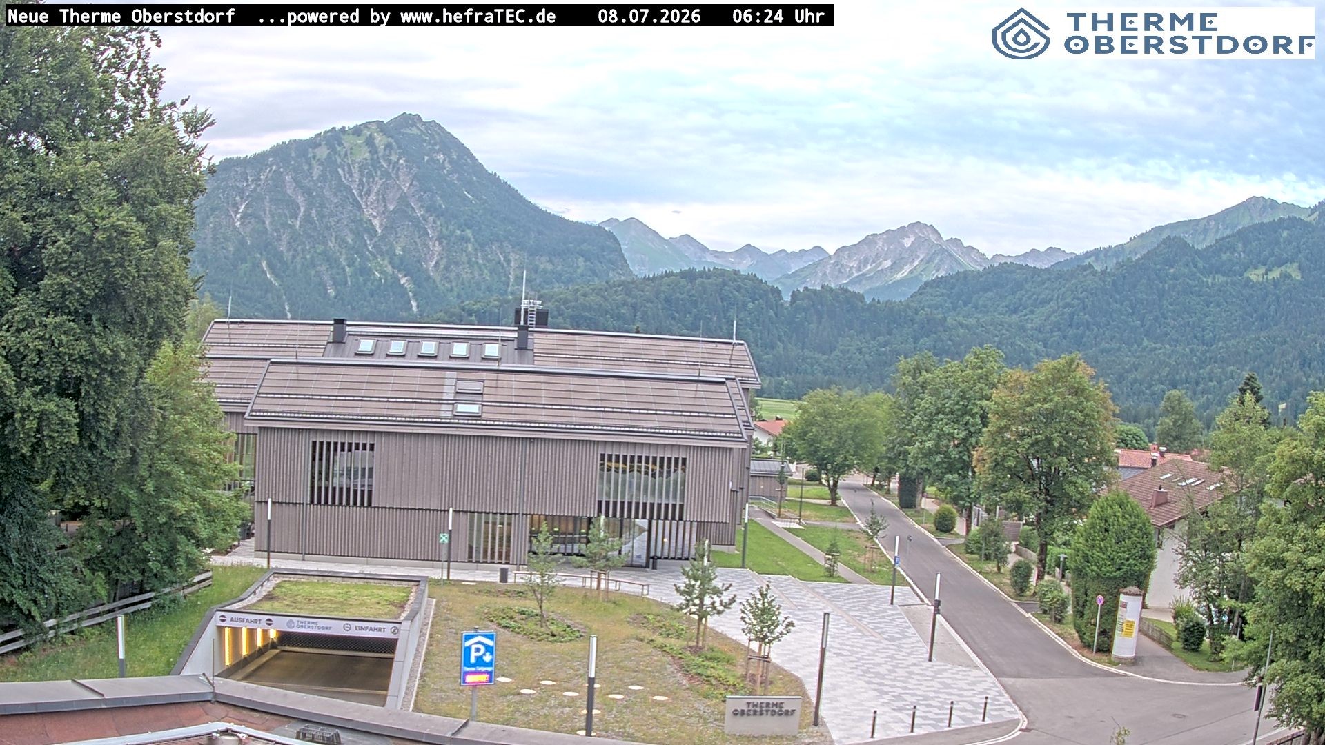Archived image Webcam Tourist Information Oberstdorf Haus