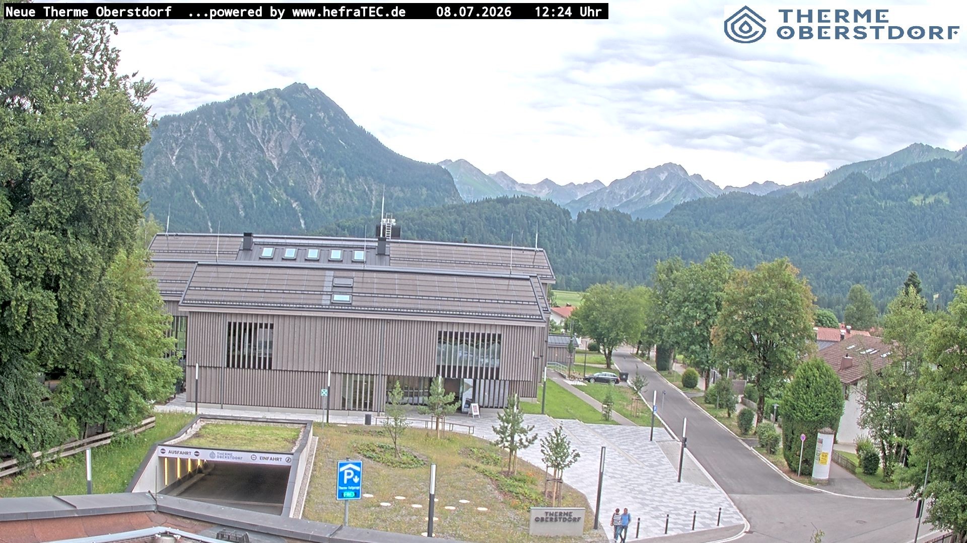 Archived image Webcam Tourist Information Oberstdorf Haus