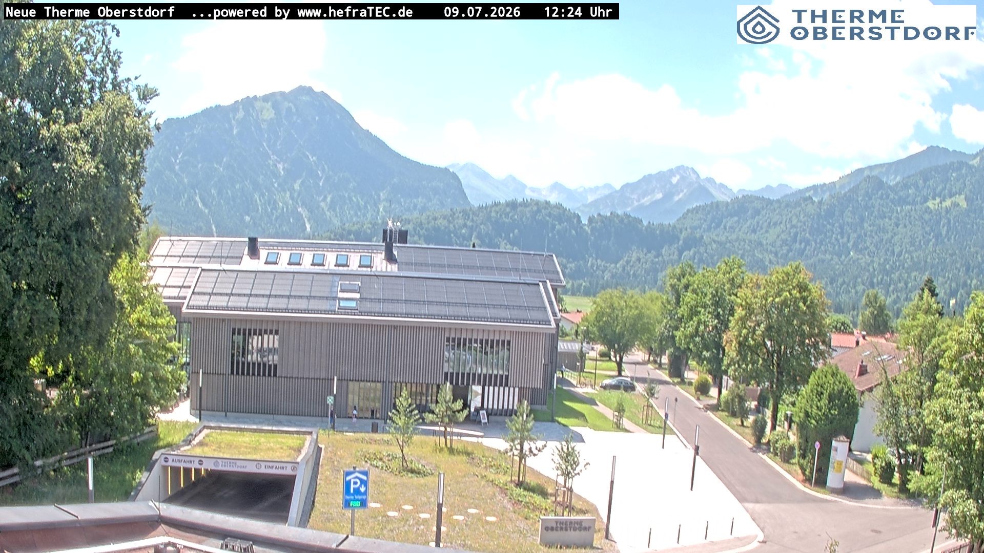 Archived image Webcam Tourist Information Oberstdorf Haus