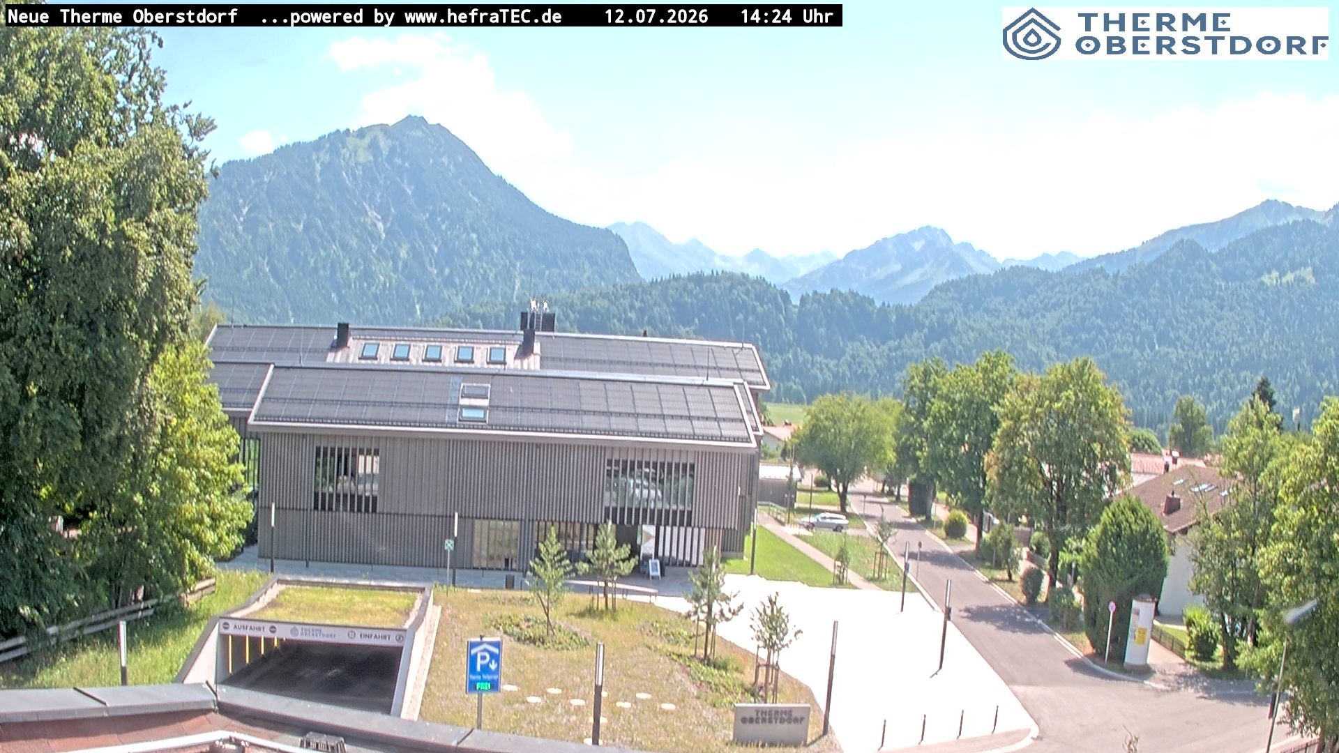 Archived image Webcam Tourist Information Oberstdorf Haus