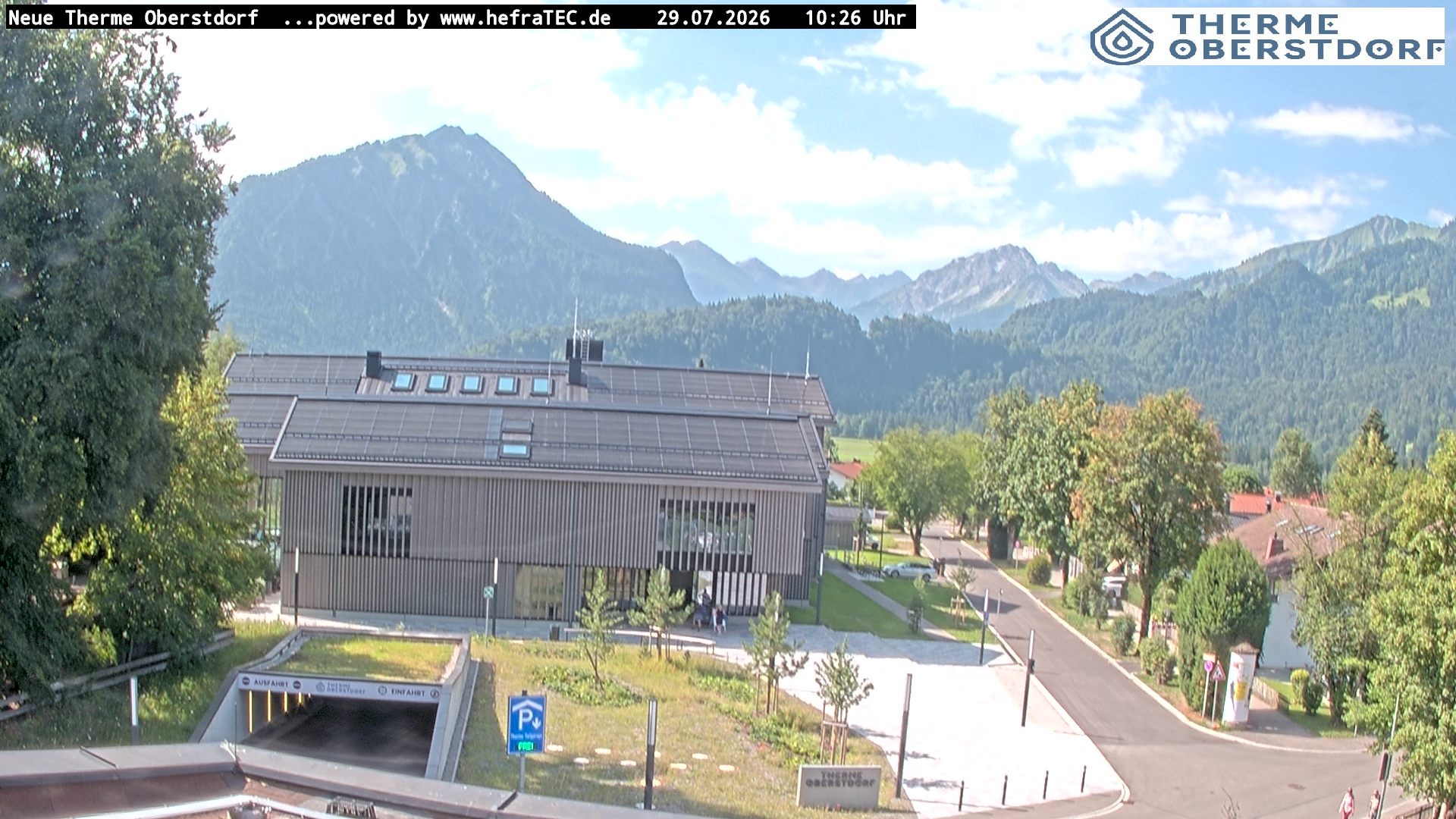 Archived image Webcam Tourist Information Oberstdorf Haus