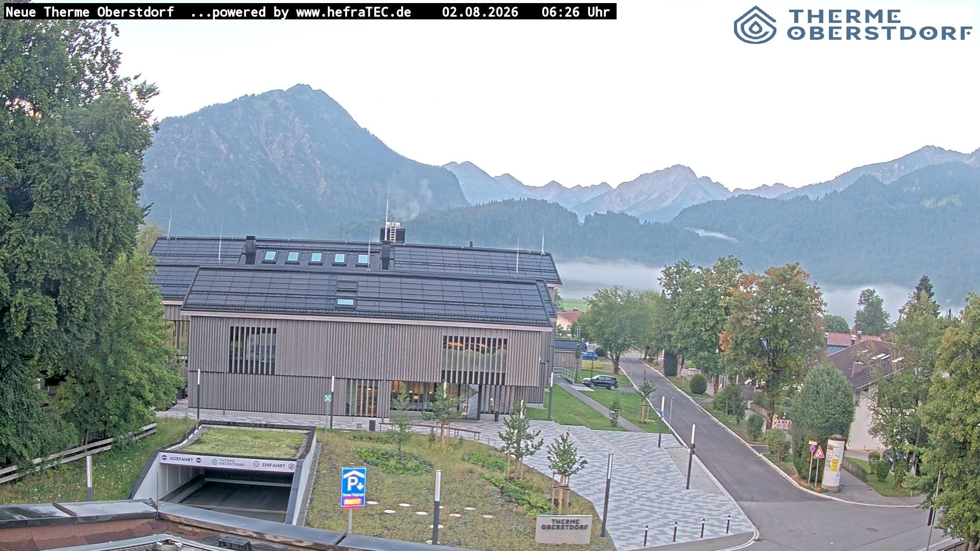 Archived image Webcam Tourist Information Oberstdorf Haus
