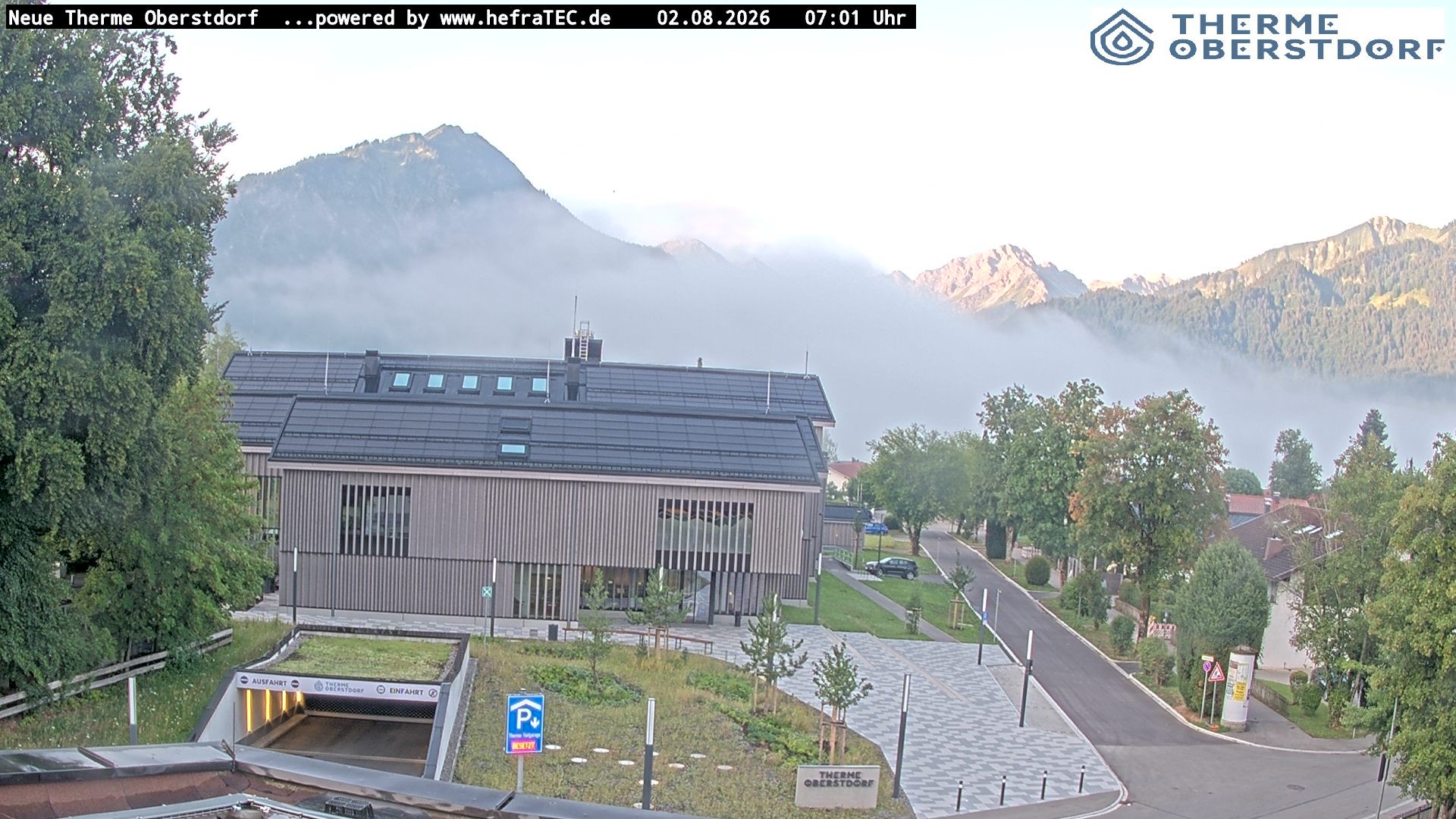Archived image Webcam Tourist Information Oberstdorf Haus