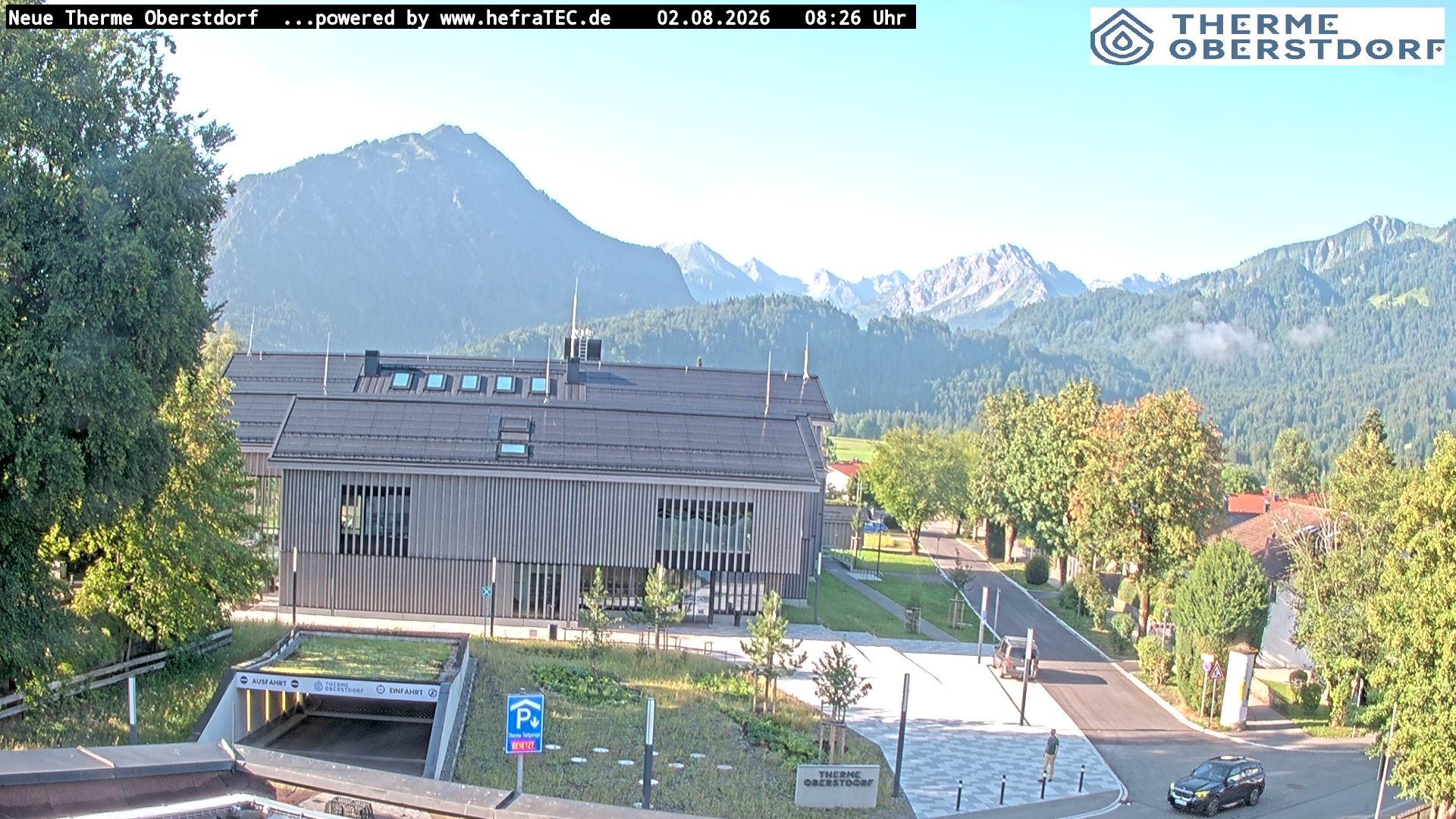 Archived image Webcam Tourist Information Oberstdorf Haus