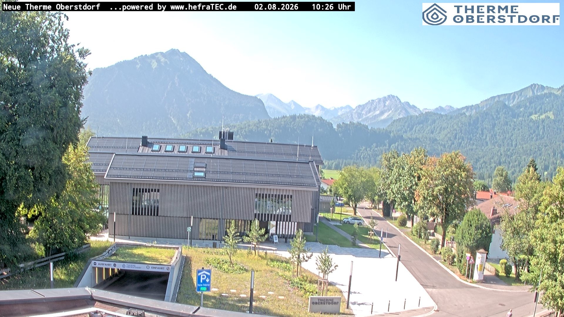 Archived image Webcam Tourist Information Oberstdorf Haus