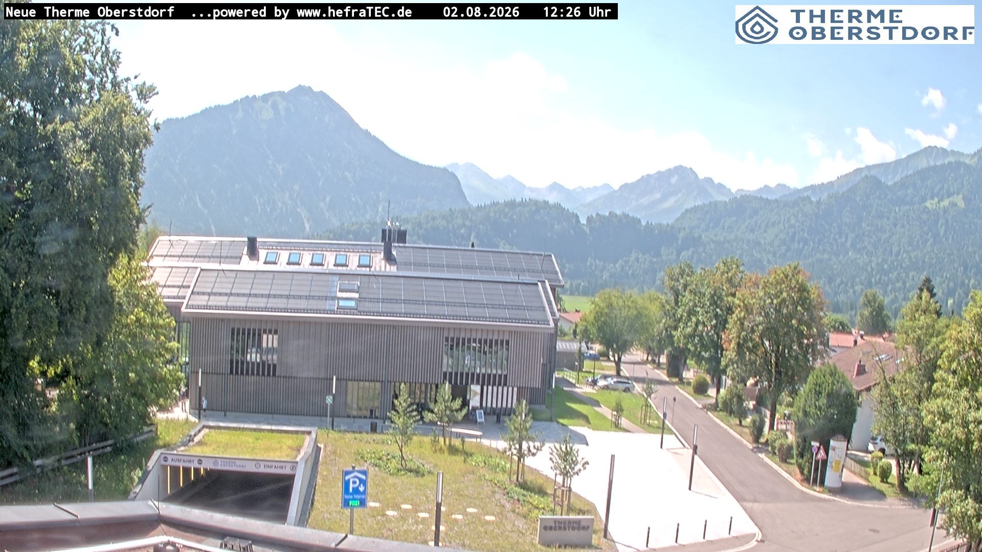 Archived image Webcam Tourist Information Oberstdorf Haus