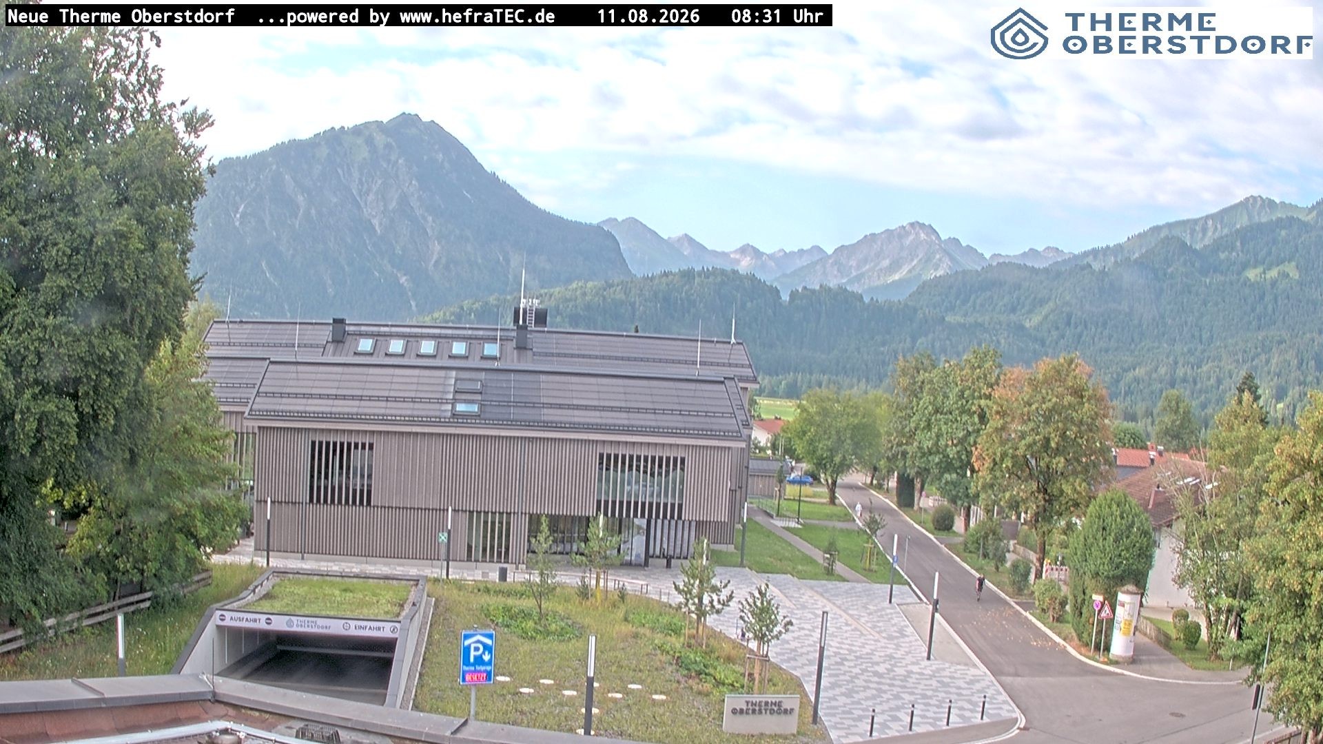 Archived image Webcam Tourist Information Oberstdorf Haus