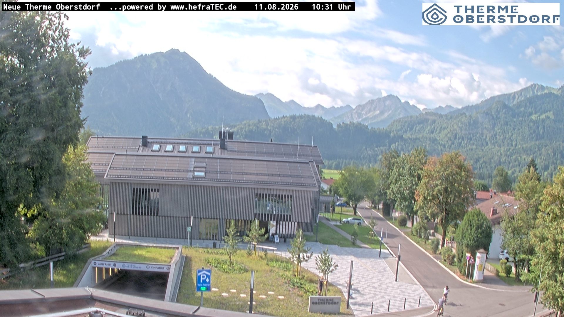 Archived image Webcam Tourist Information Oberstdorf Haus