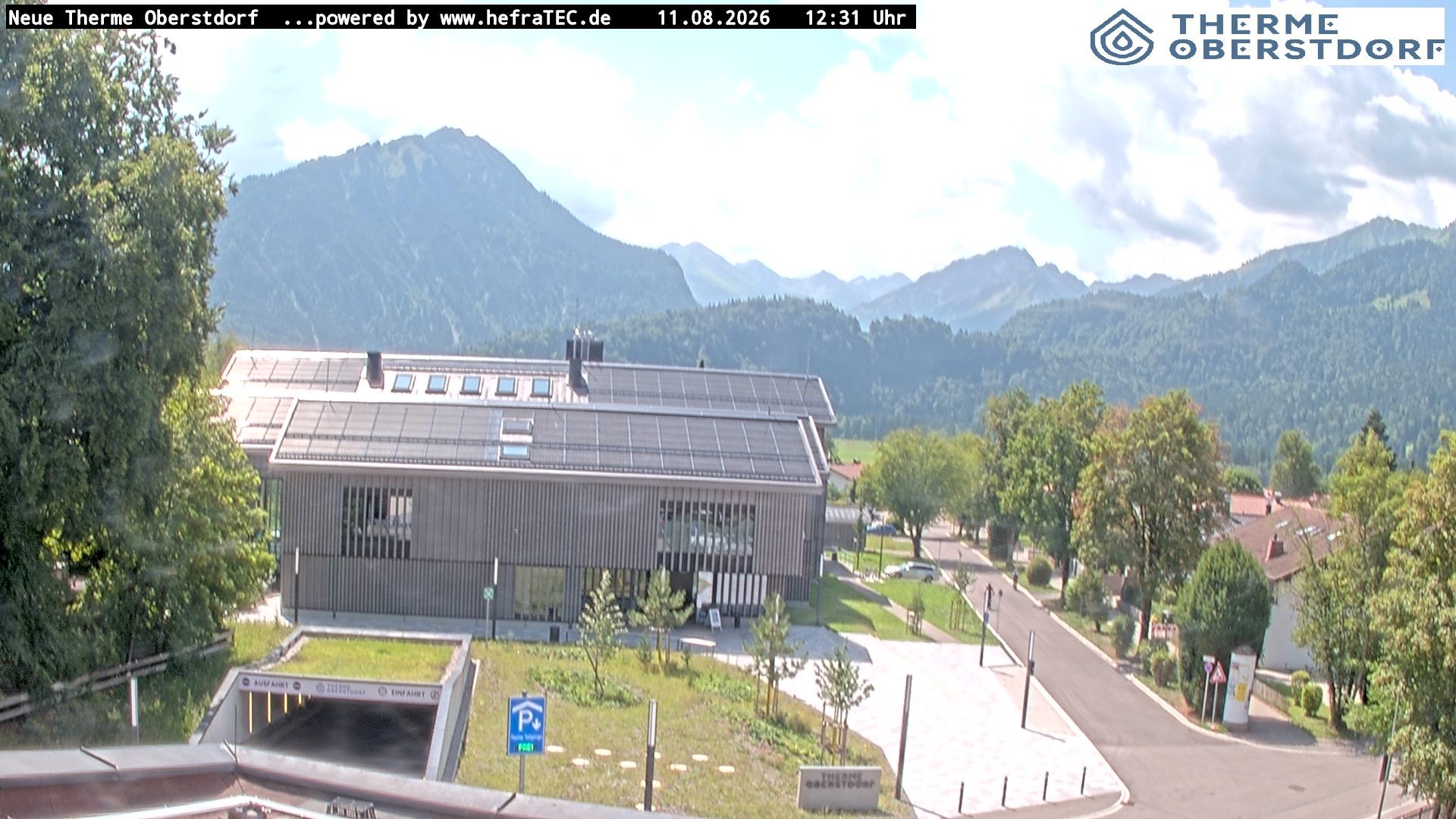 Archived image Webcam Tourist Information Oberstdorf Haus
