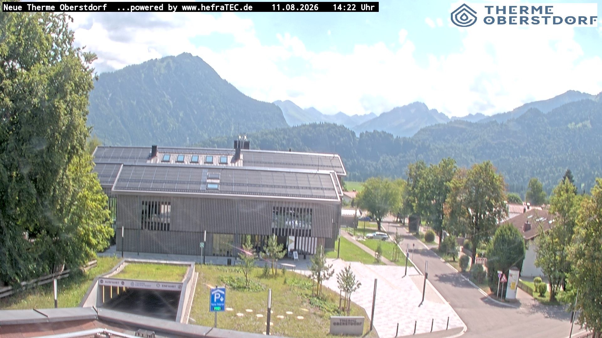 Archived image Webcam Tourist Information Oberstdorf Haus