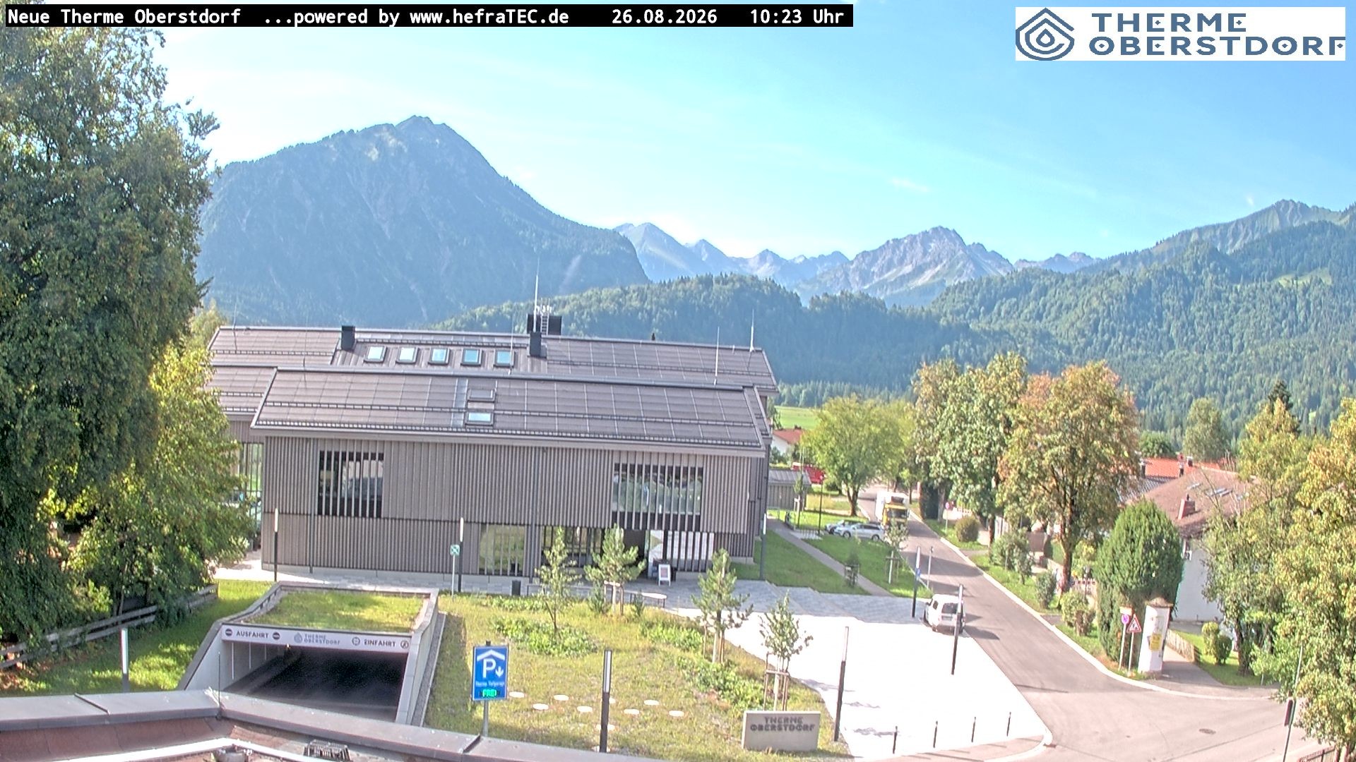Archived image Webcam Tourist Information Oberstdorf Haus