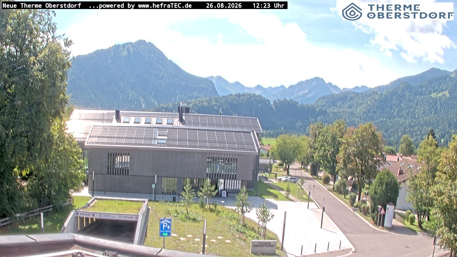 Archived image Webcam Tourist Information Oberstdorf Haus