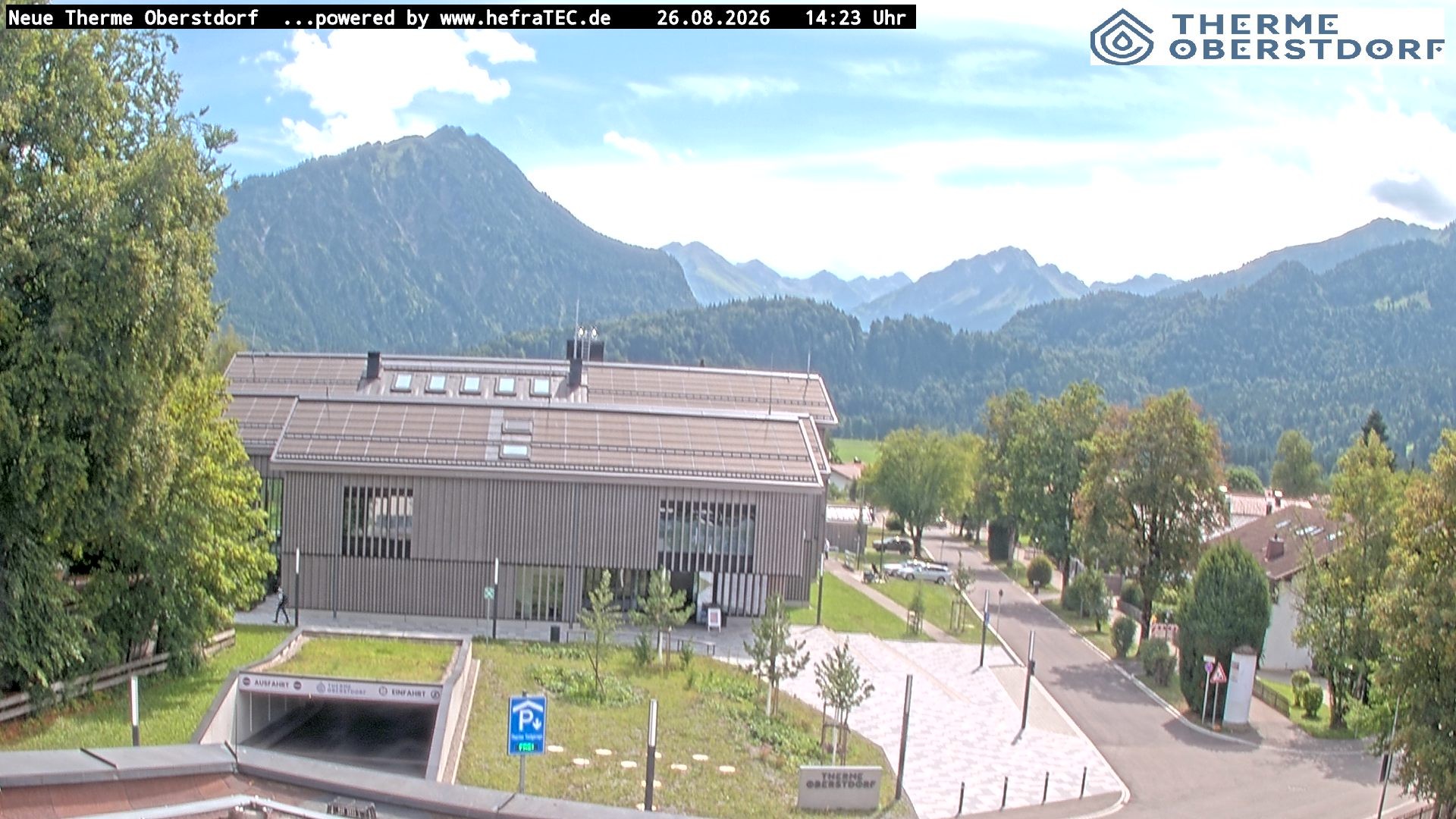 Archived image Webcam Tourist Information Oberstdorf Haus