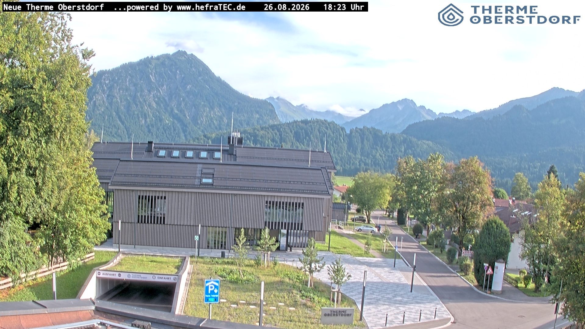 Archived image Webcam Tourist Information Oberstdorf Haus