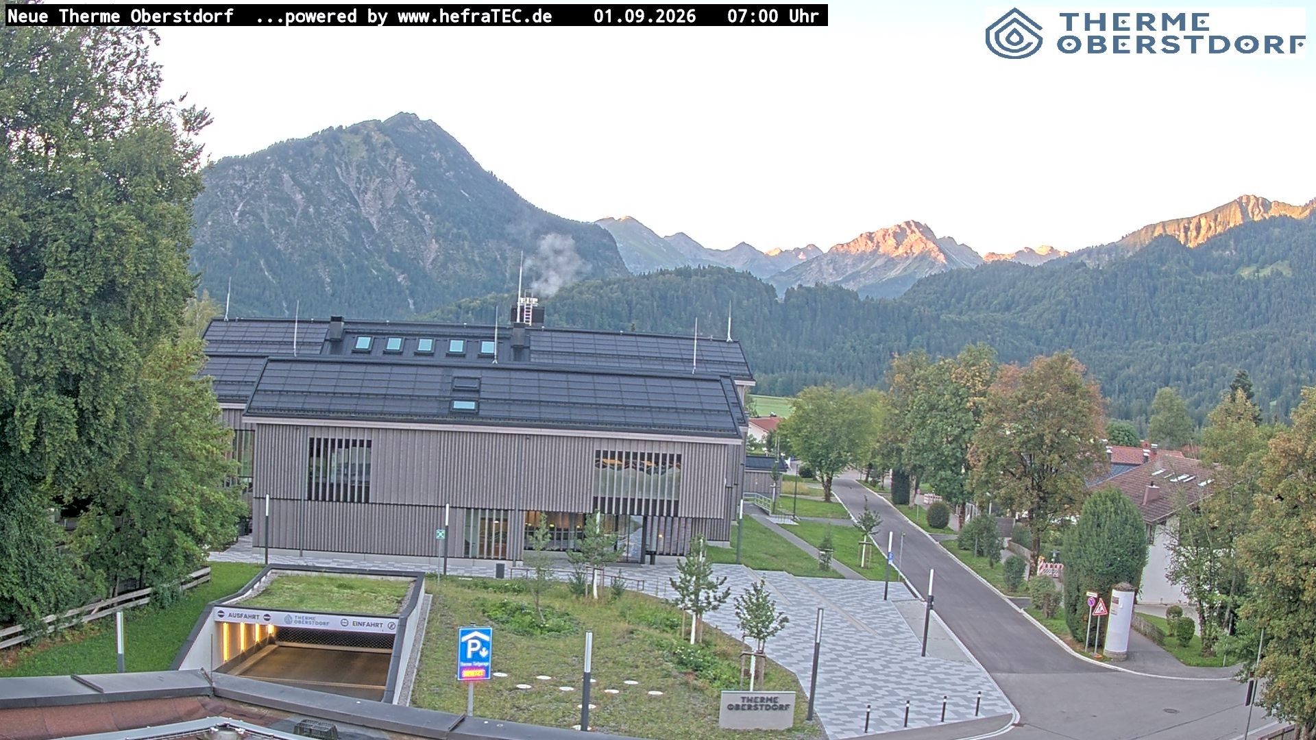 Archived image Webcam Tourist Information Oberstdorf Haus