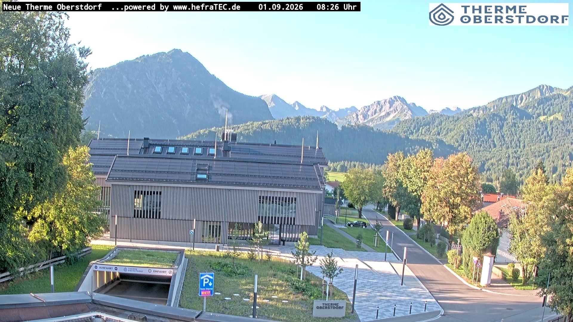 Archived image Webcam Tourist Information Oberstdorf Haus