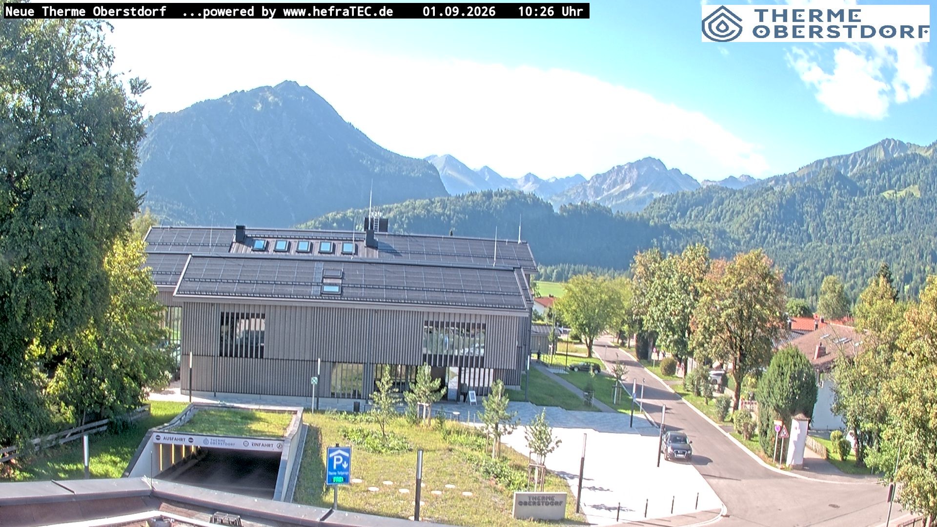 Archived image Webcam Tourist Information Oberstdorf Haus