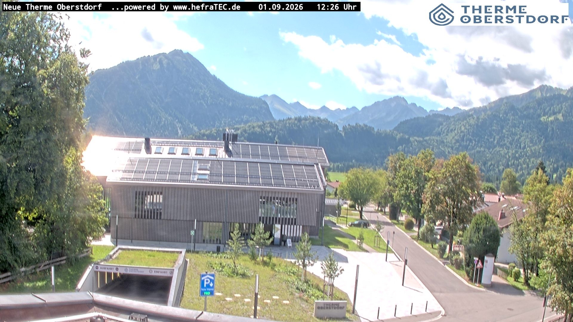 Archived image Webcam Tourist Information Oberstdorf Haus