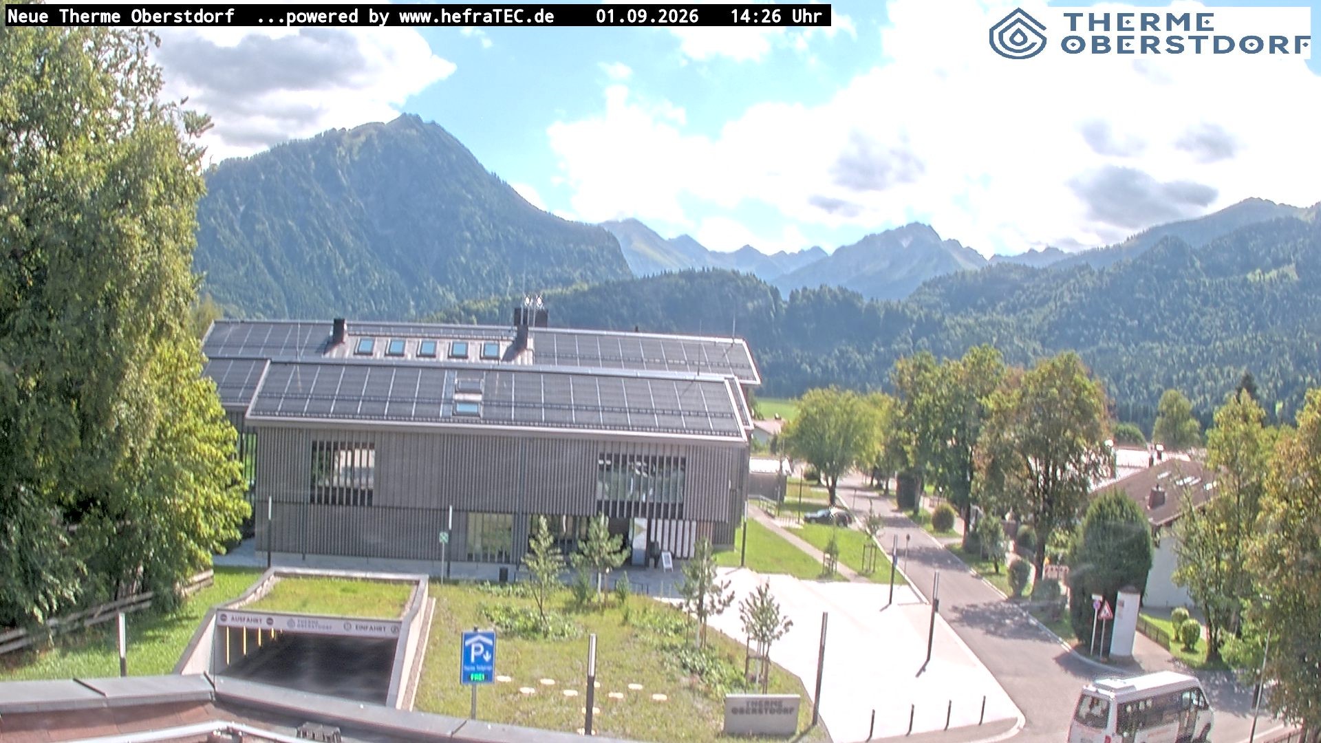 Archived image Webcam Tourist Information Oberstdorf Haus