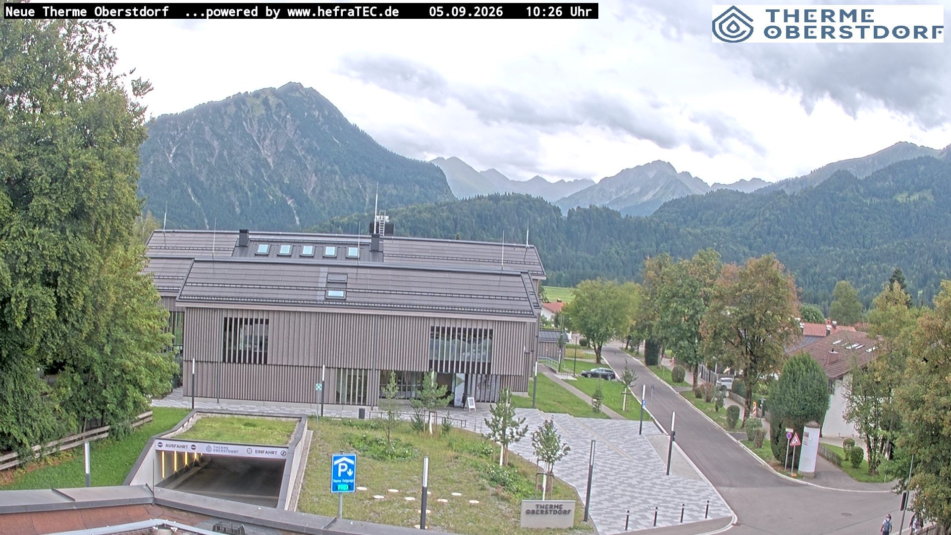 Archived image Webcam Tourist Information Oberstdorf Haus