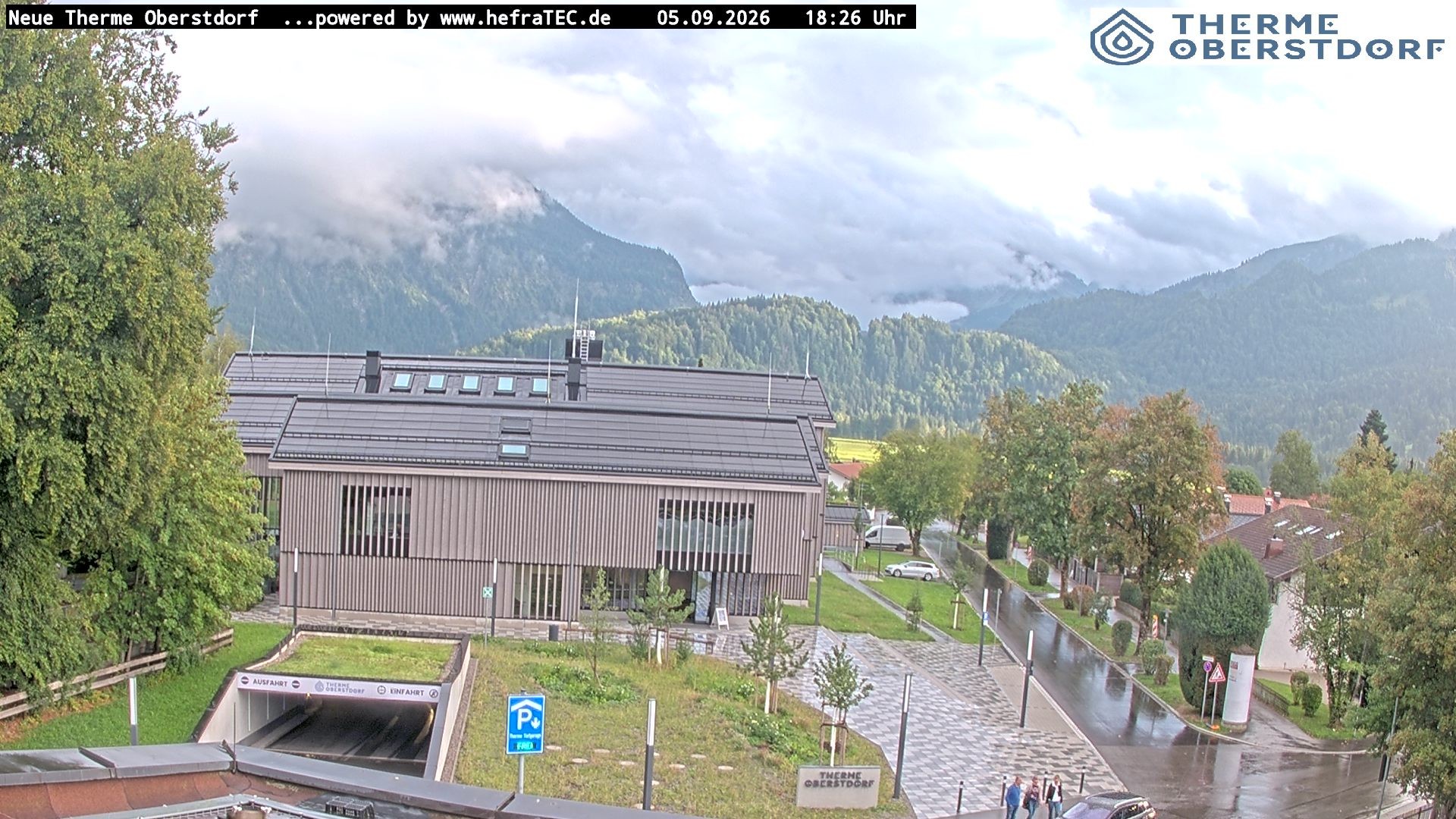 Archived image Webcam Tourist Information Oberstdorf Haus