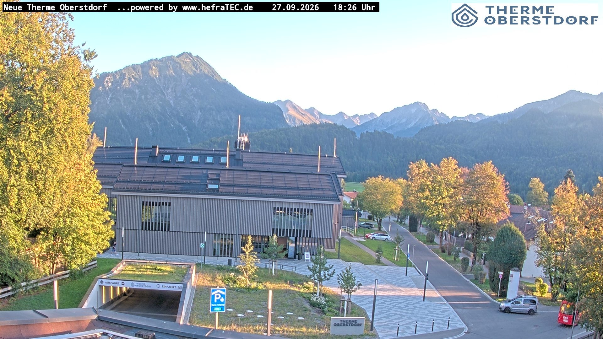 Archived image Webcam Tourist Information Oberstdorf Haus