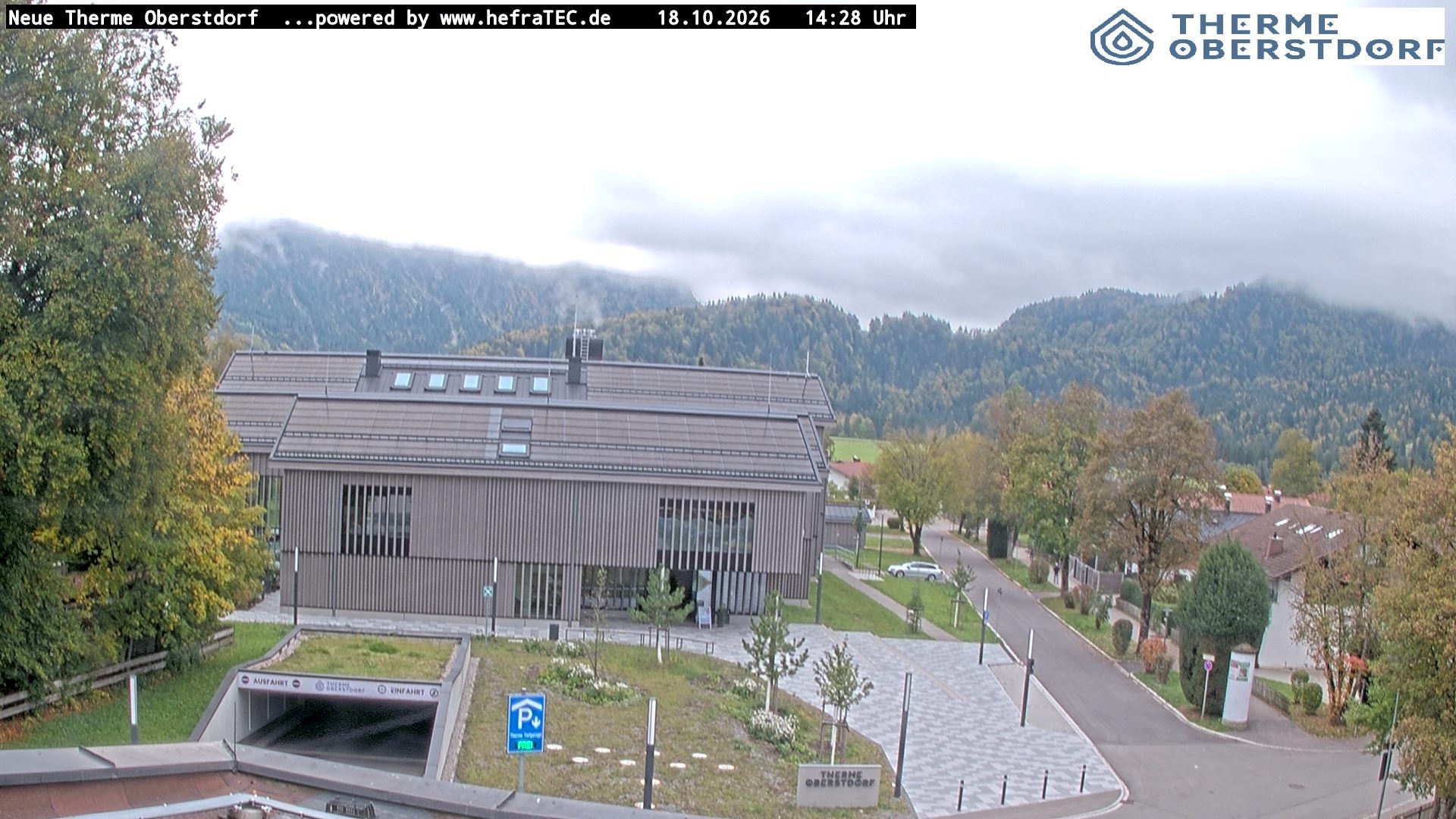 Archived image Webcam Tourist Information Oberstdorf Haus