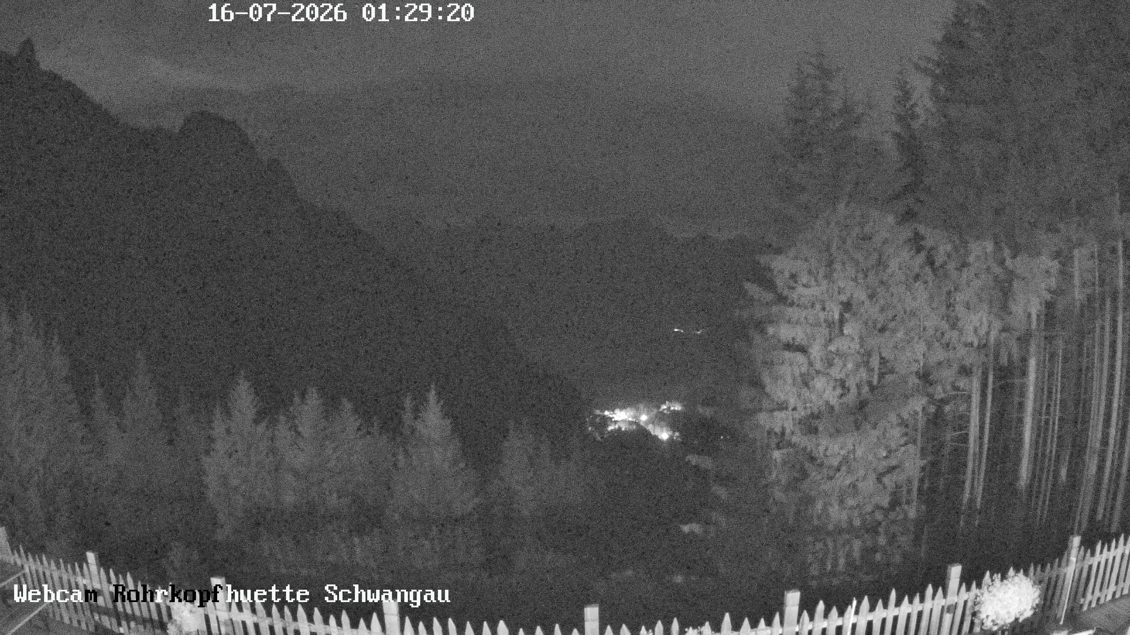 Archiv Foto Webcam Schwangau: Blick von der Rohrkopfhütte ins Tal