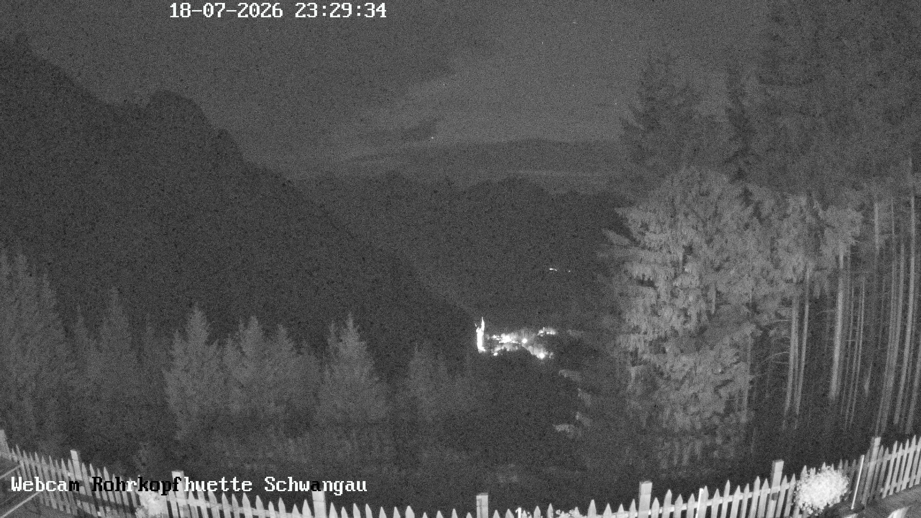 Archiv Foto Webcam Schwangau: Blick von der Rohrkopfhütte ins Tal