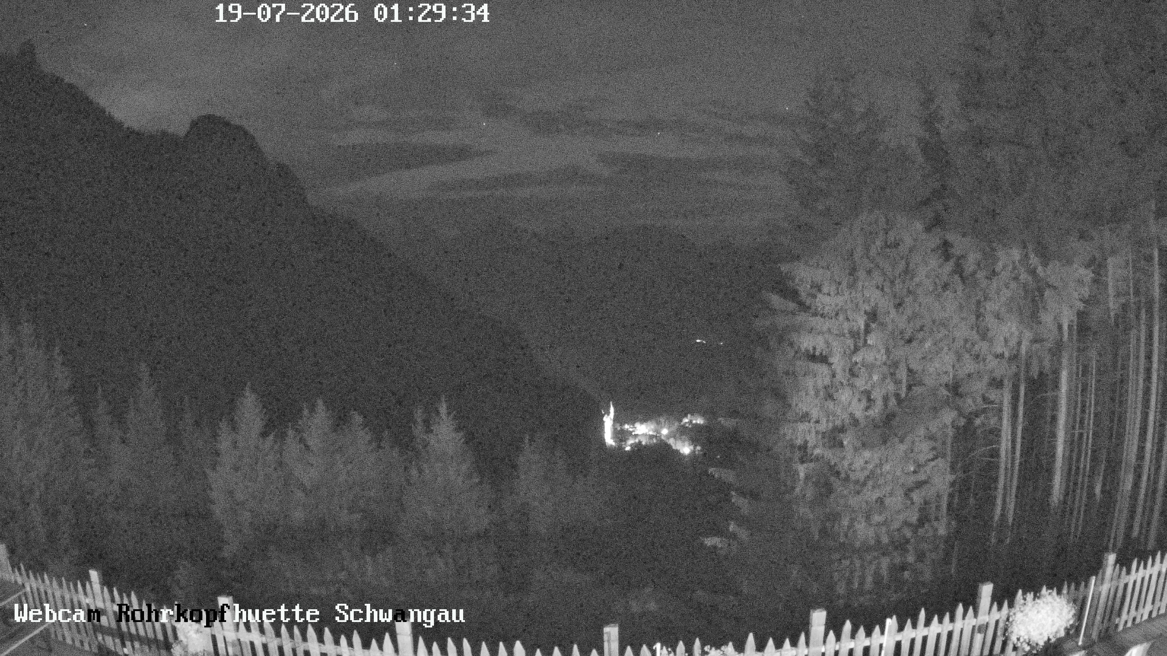 Archiv Foto Webcam Schwangau: Blick von der Rohrkopfhütte ins Tal