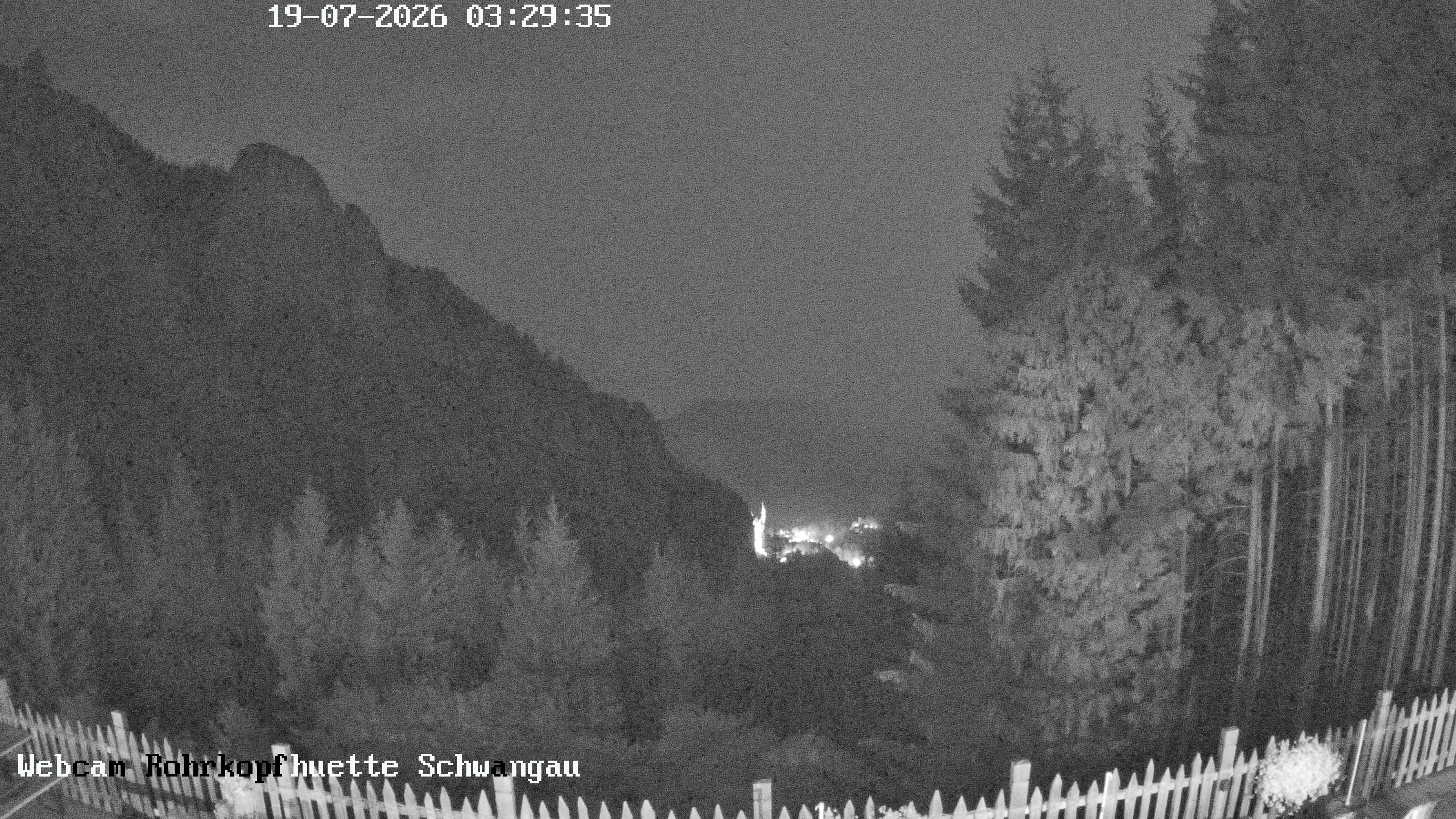 Archiv Foto Webcam Schwangau: Blick von der Rohrkopfhütte ins Tal
