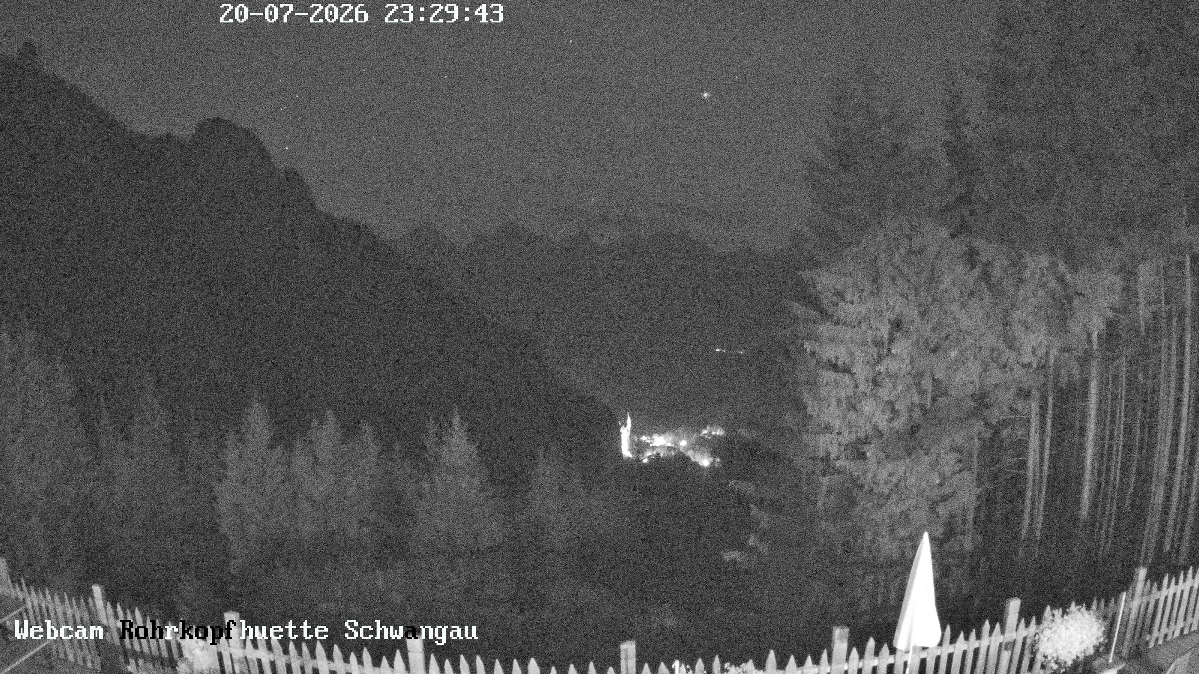 Archiv Foto Webcam Schwangau: Blick von der Rohrkopfhütte ins Tal