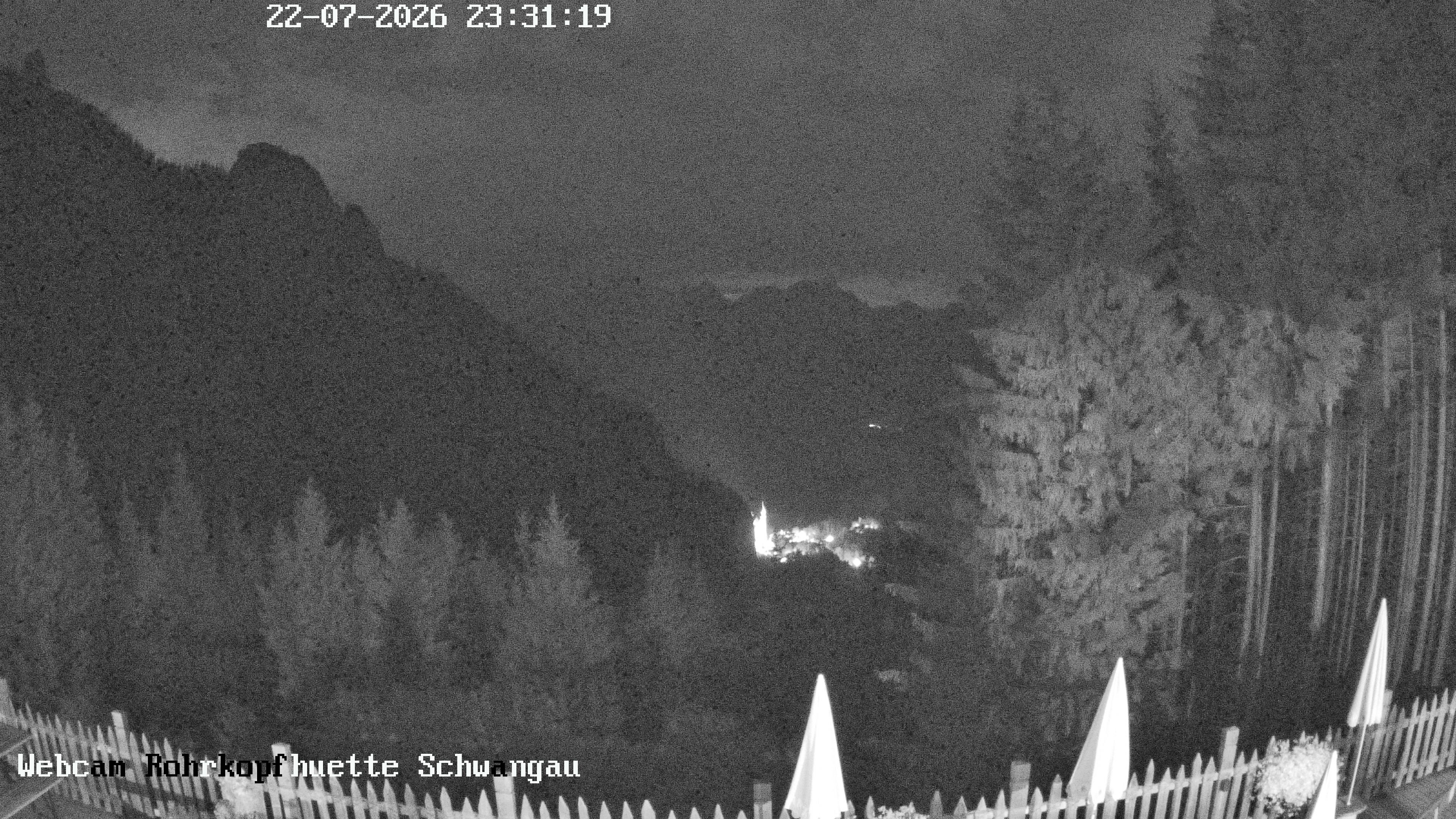 Archiv Foto Webcam Schwangau: Blick von der Rohrkopfhütte ins Tal