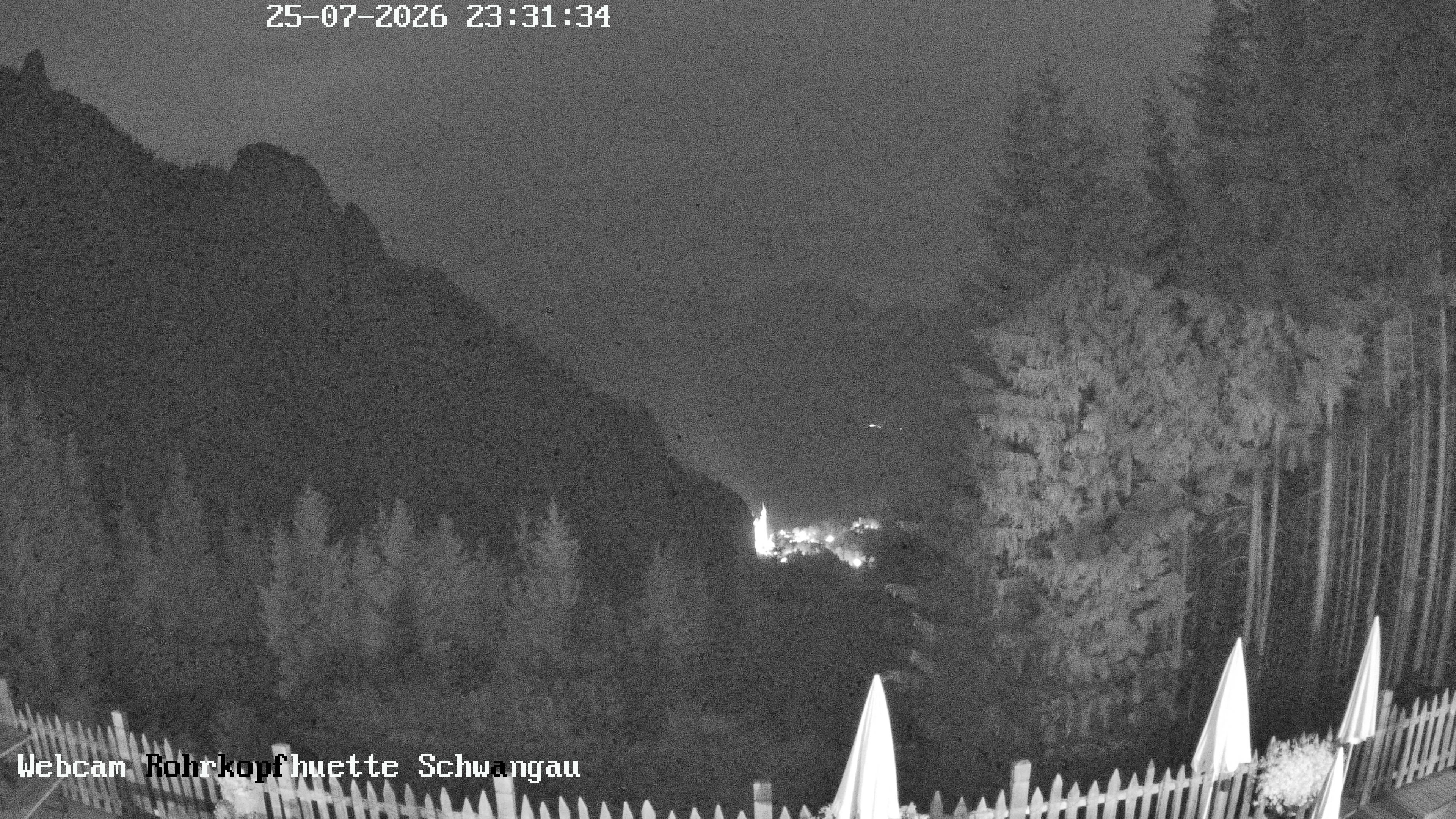 Archiv Foto Webcam Schwangau: Blick von der Rohrkopfhütte ins Tal