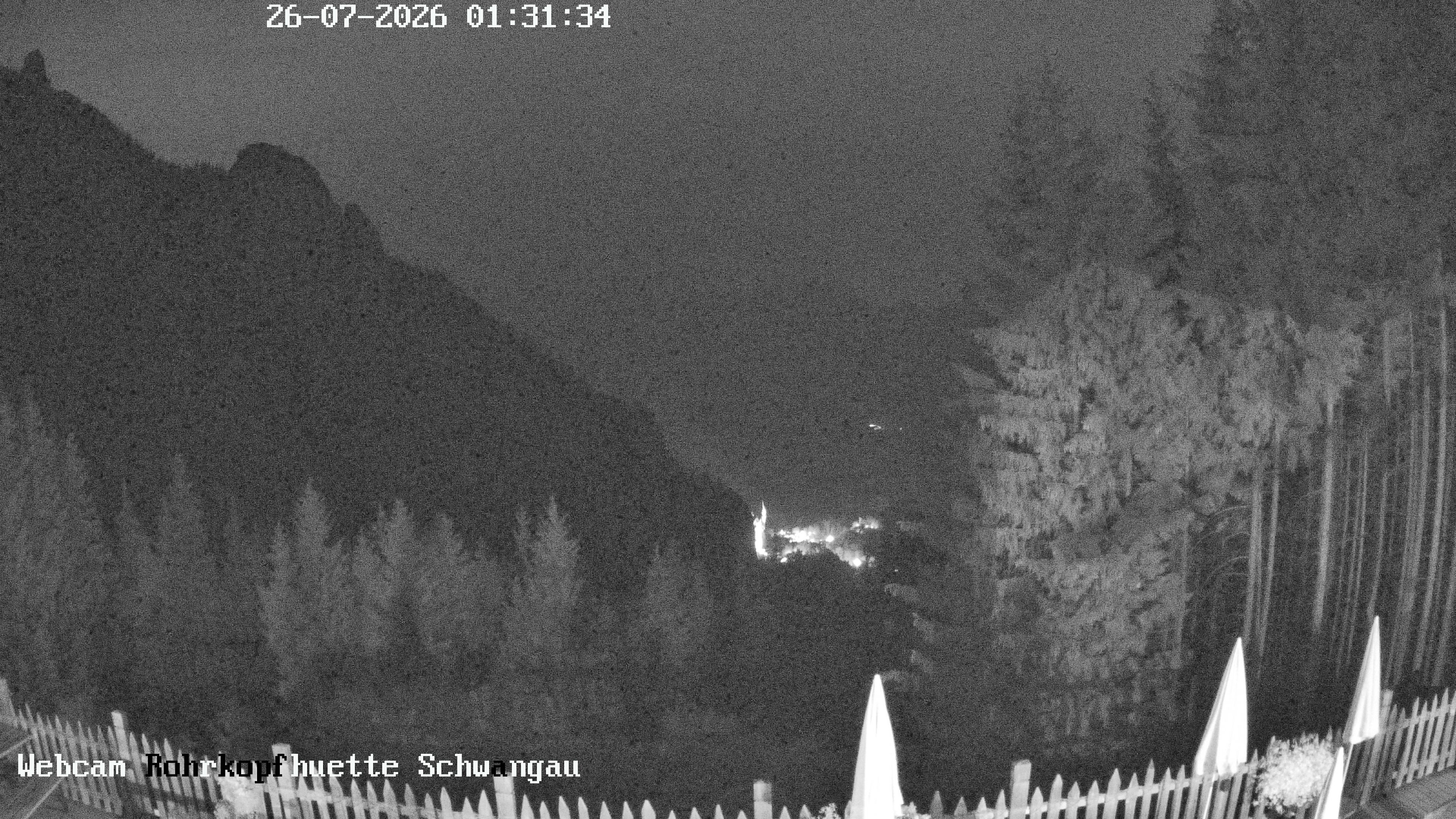 Archiv Foto Webcam Schwangau: Blick von der Rohrkopfhütte ins Tal