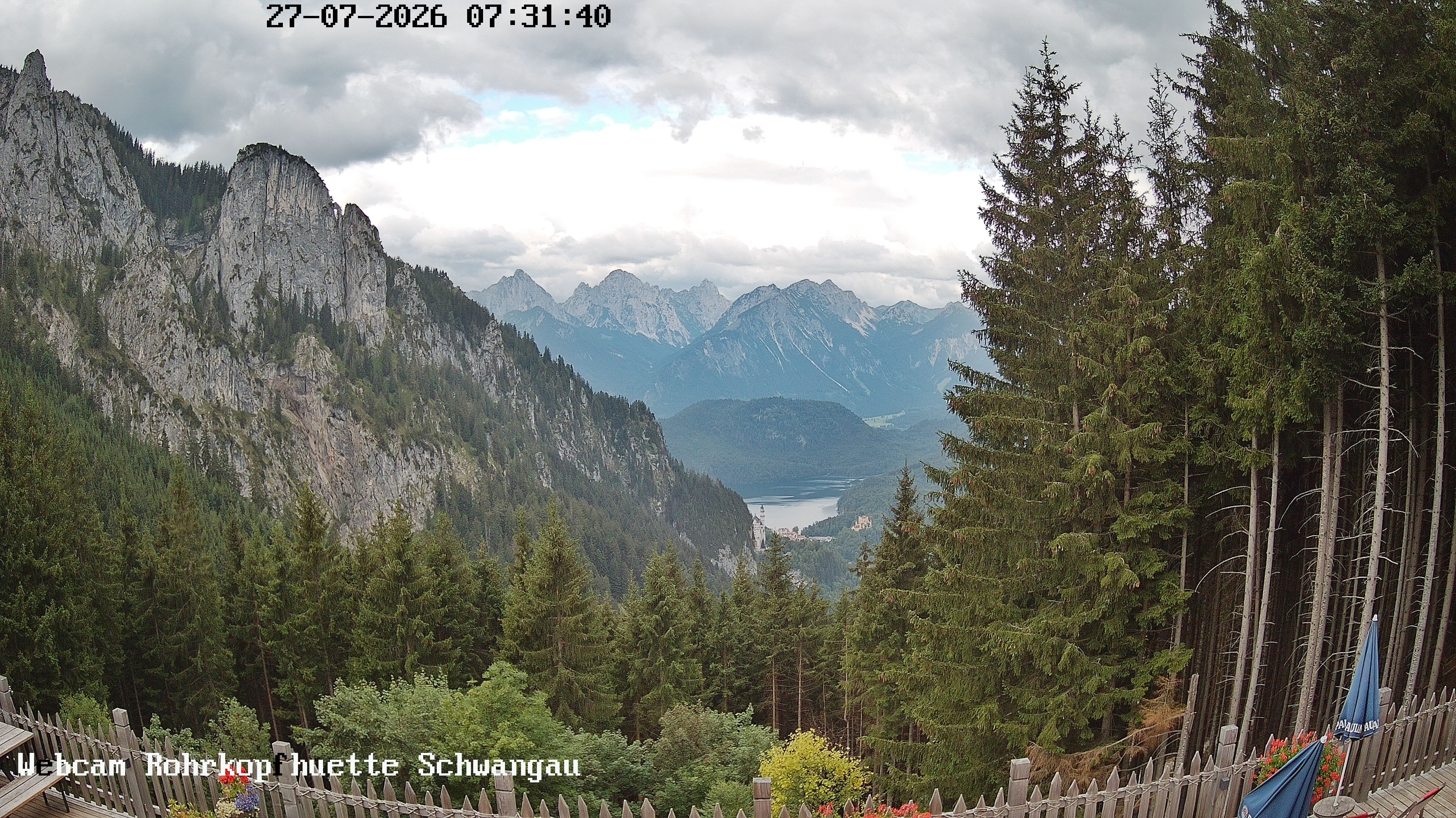 Archived image Webcam Panoramic sight of the Rohrkopfhütte