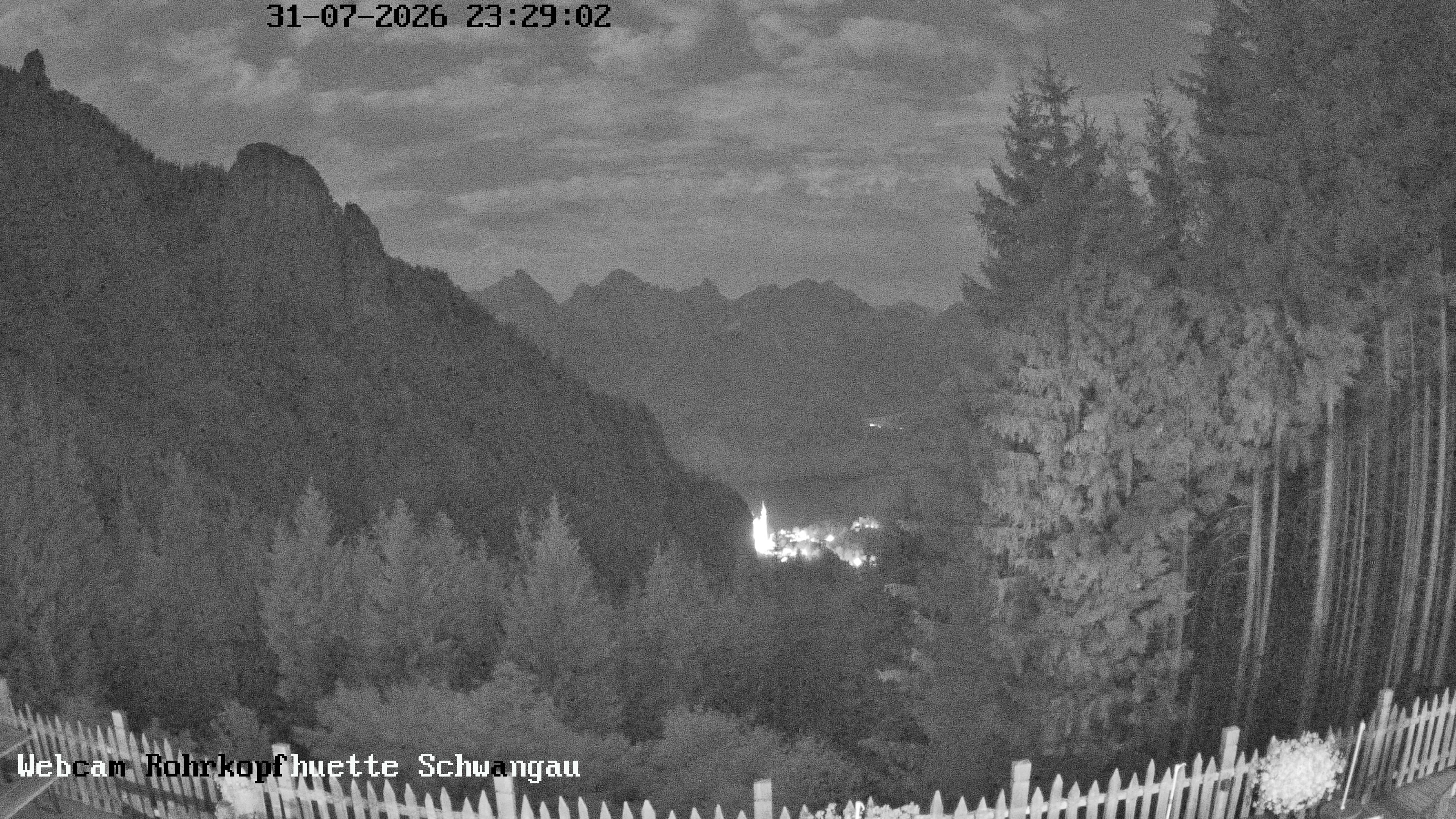 Archiv Foto Webcam Schwangau: Blick von der Rohrkopfhütte ins Tal