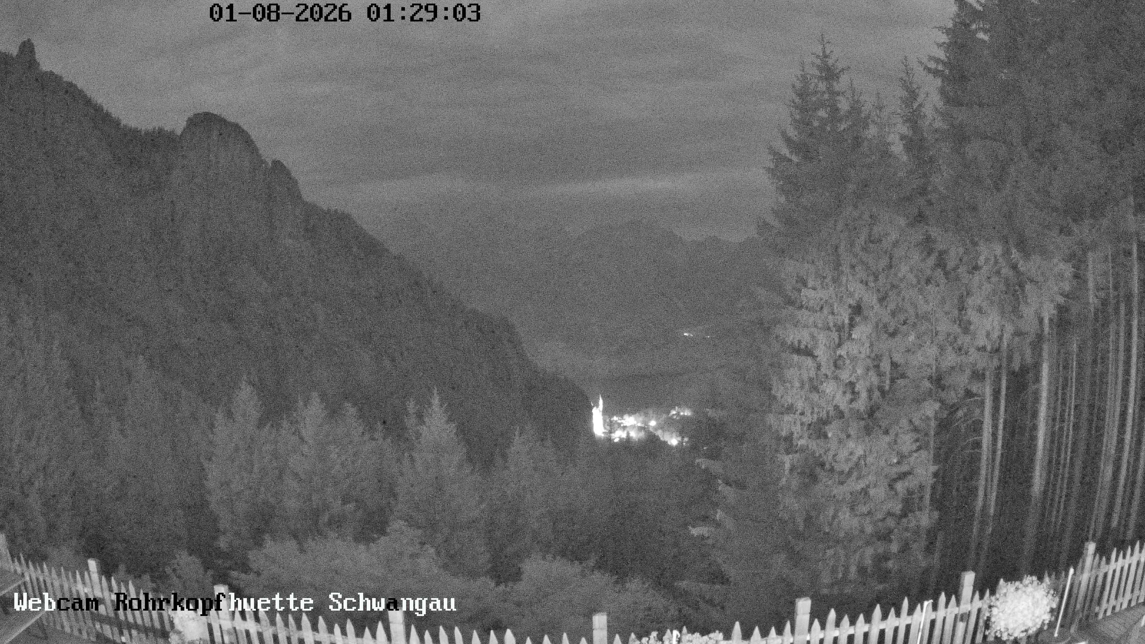 Archiv Foto Webcam Schwangau: Blick von der Rohrkopfhütte ins Tal