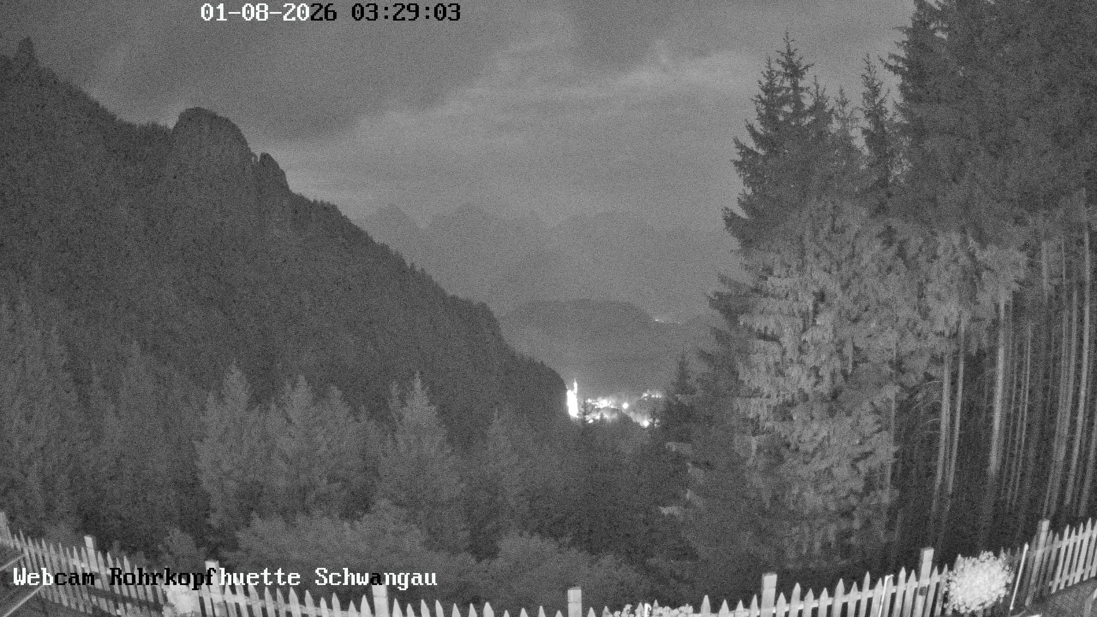 Archiv Foto Webcam Schwangau: Blick von der Rohrkopfhütte ins Tal