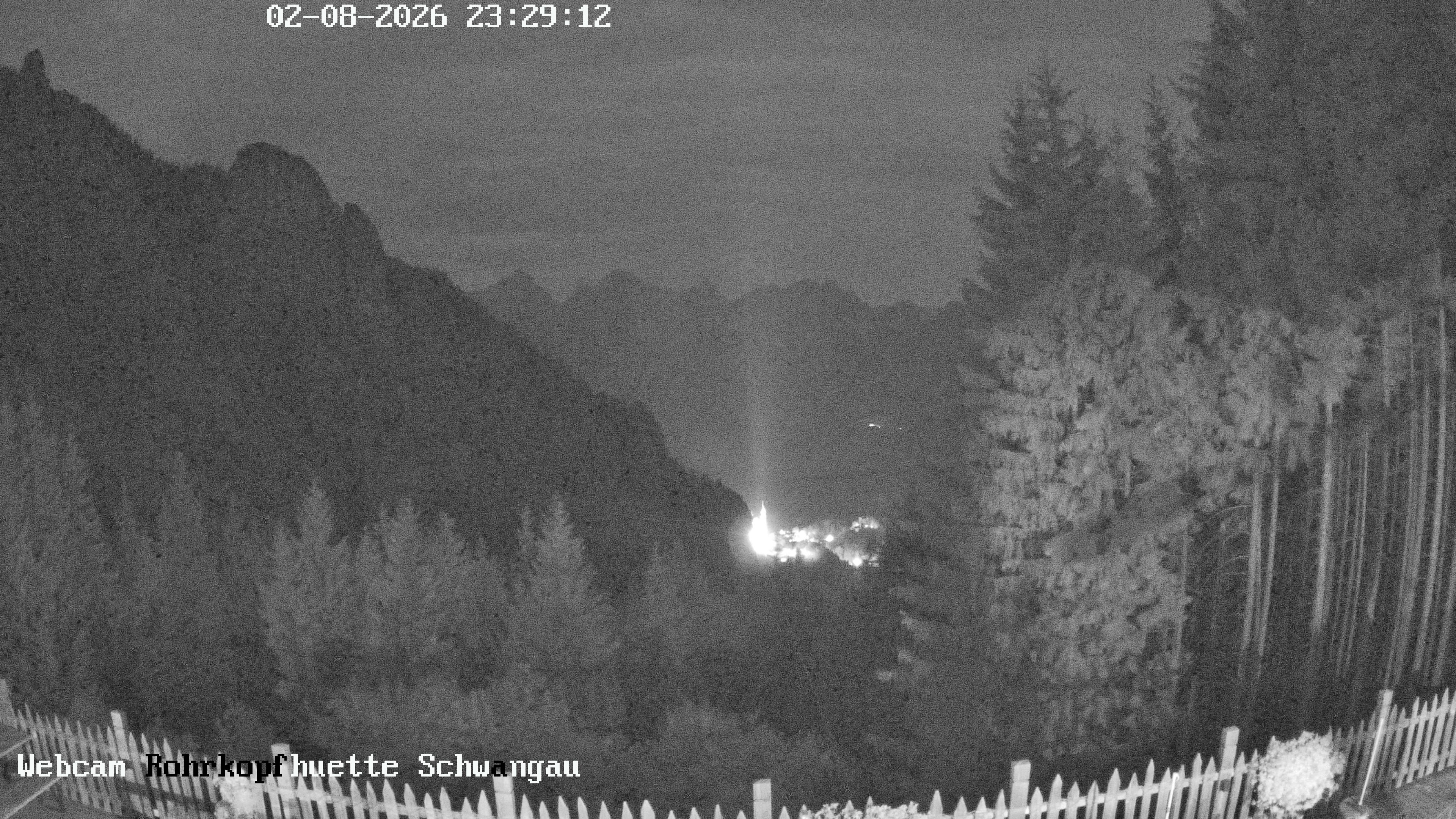 Archiv Foto Webcam Schwangau: Blick von der Rohrkopfhütte ins Tal