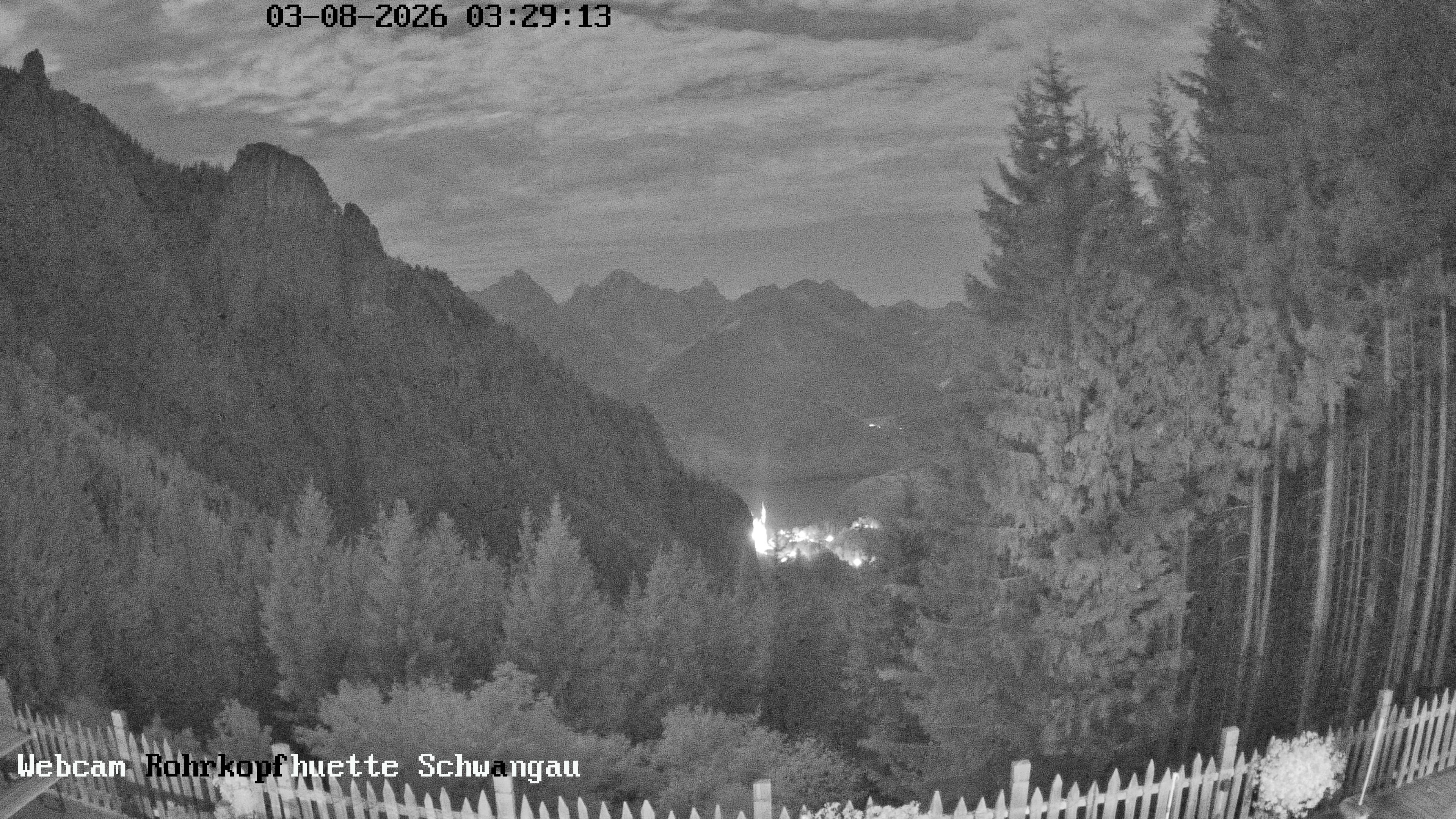Archiv Foto Webcam Schwangau: Blick von der Rohrkopfhütte ins Tal