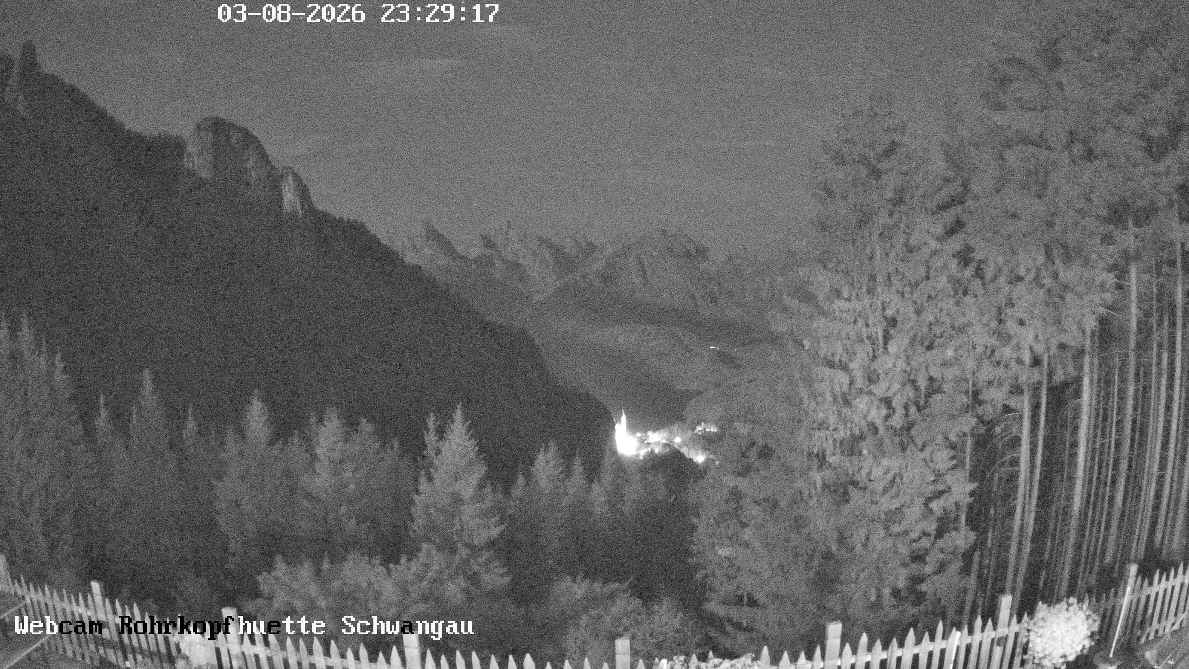 Archiv Foto Webcam Schwangau: Blick von der Rohrkopfhütte ins Tal