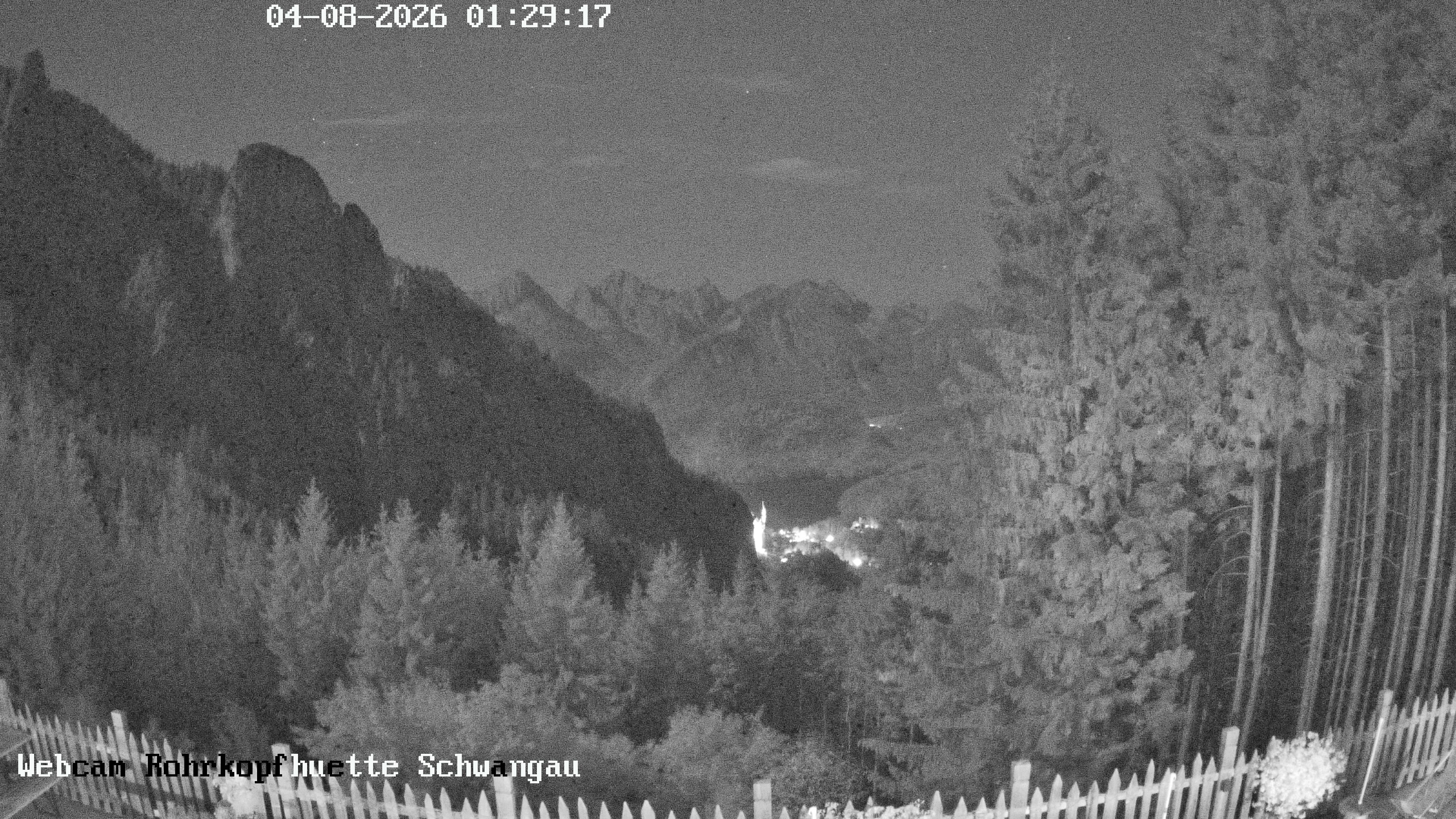 Archiv Foto Webcam Schwangau: Blick von der Rohrkopfhütte ins Tal