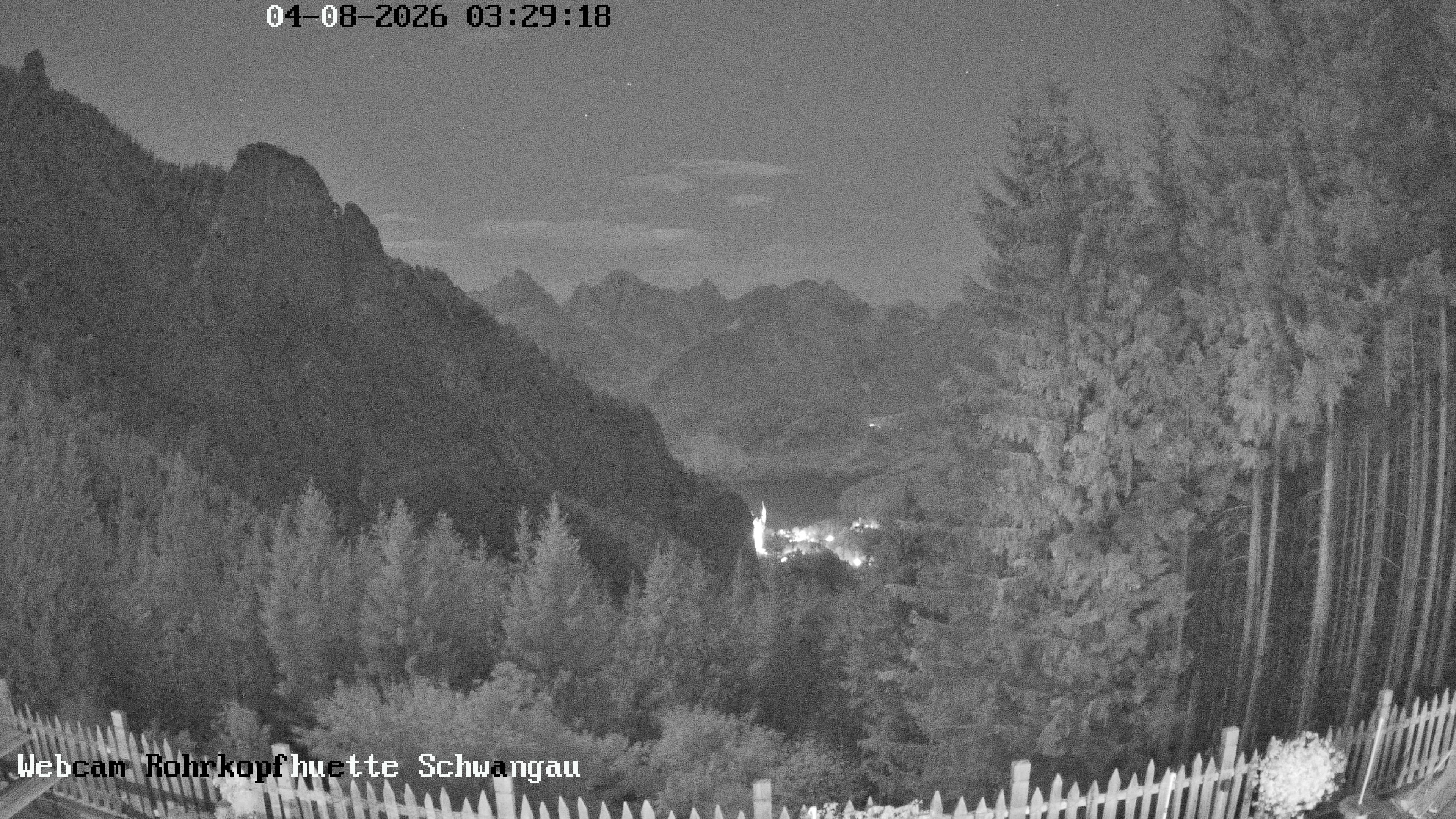 Archiv Foto Webcam Schwangau: Blick von der Rohrkopfhütte ins Tal