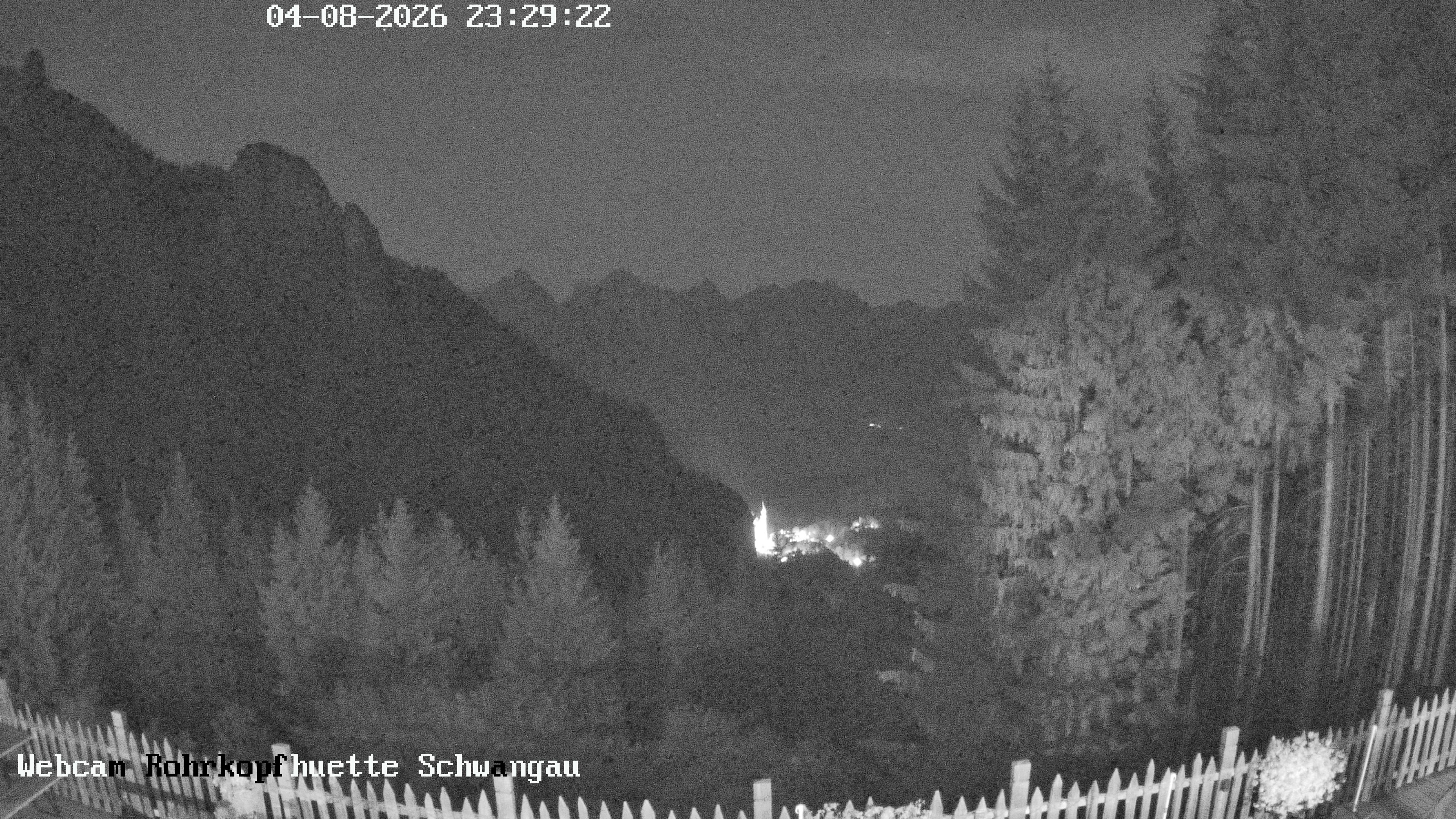 Archiv Foto Webcam Schwangau: Blick von der Rohrkopfhütte ins Tal