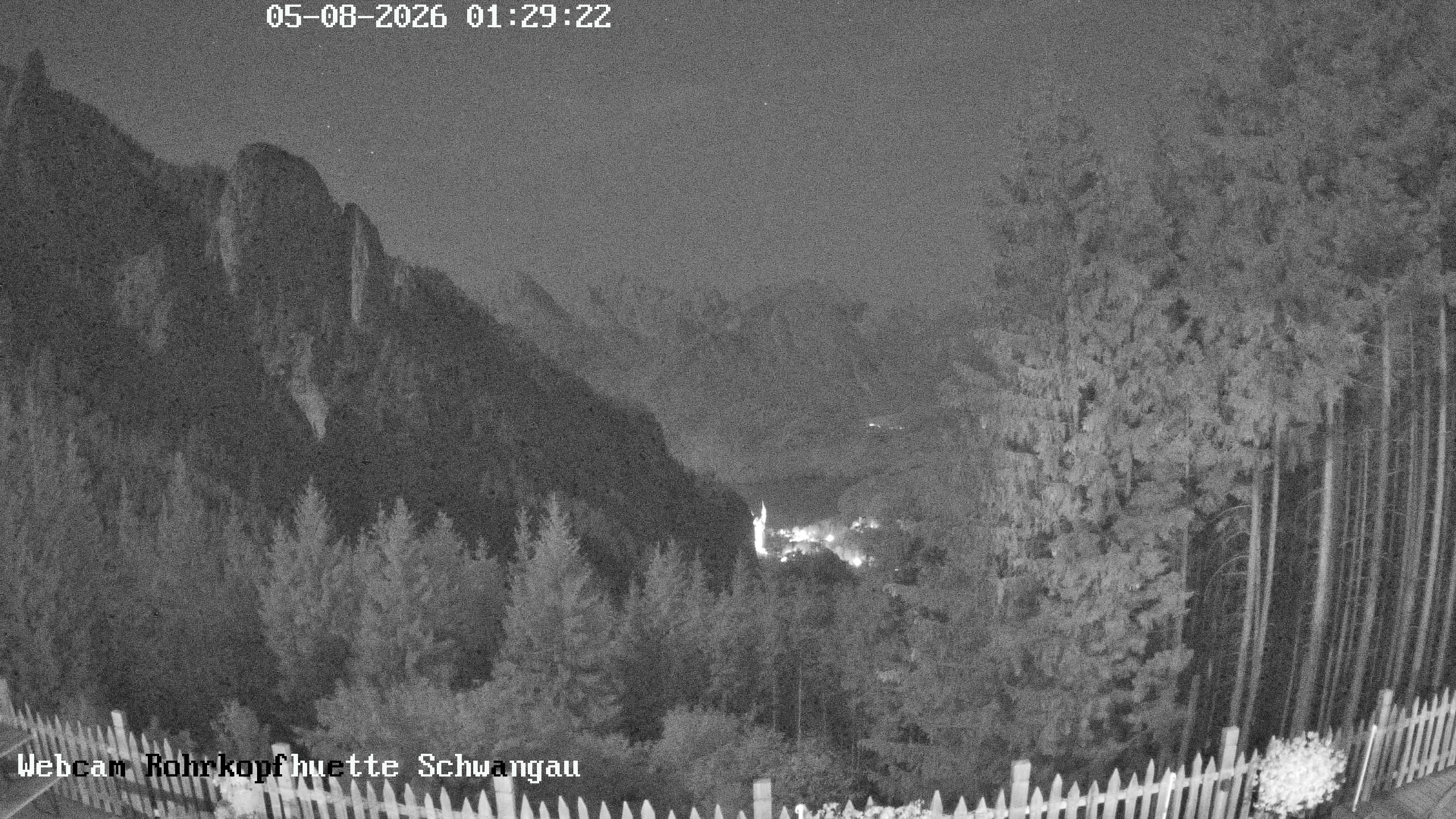 Archiv Foto Webcam Schwangau: Blick von der Rohrkopfhütte ins Tal